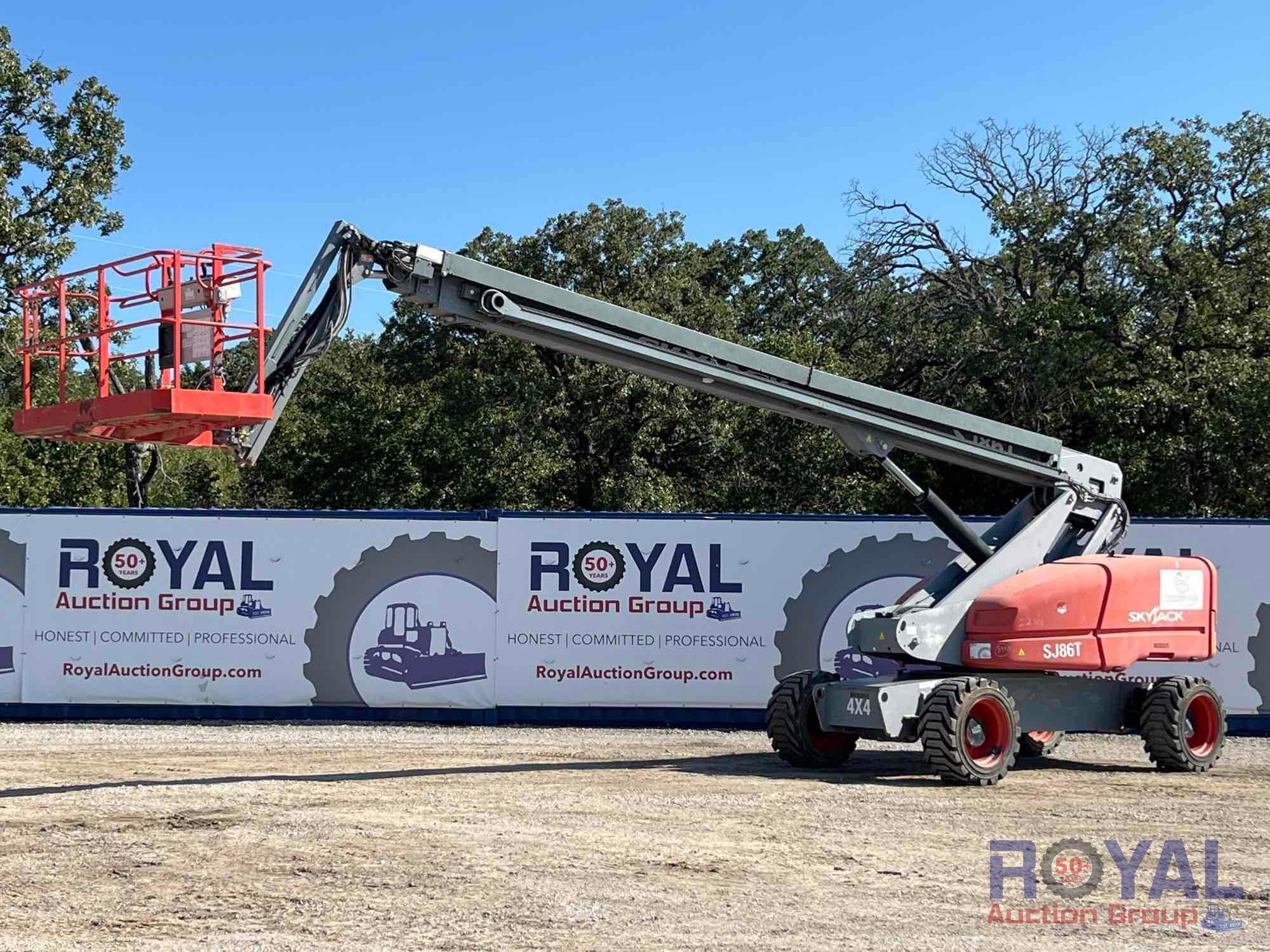 2015 SkyJack SJ86T 4x4 86ft Telescopic Boom Lift (A52377)