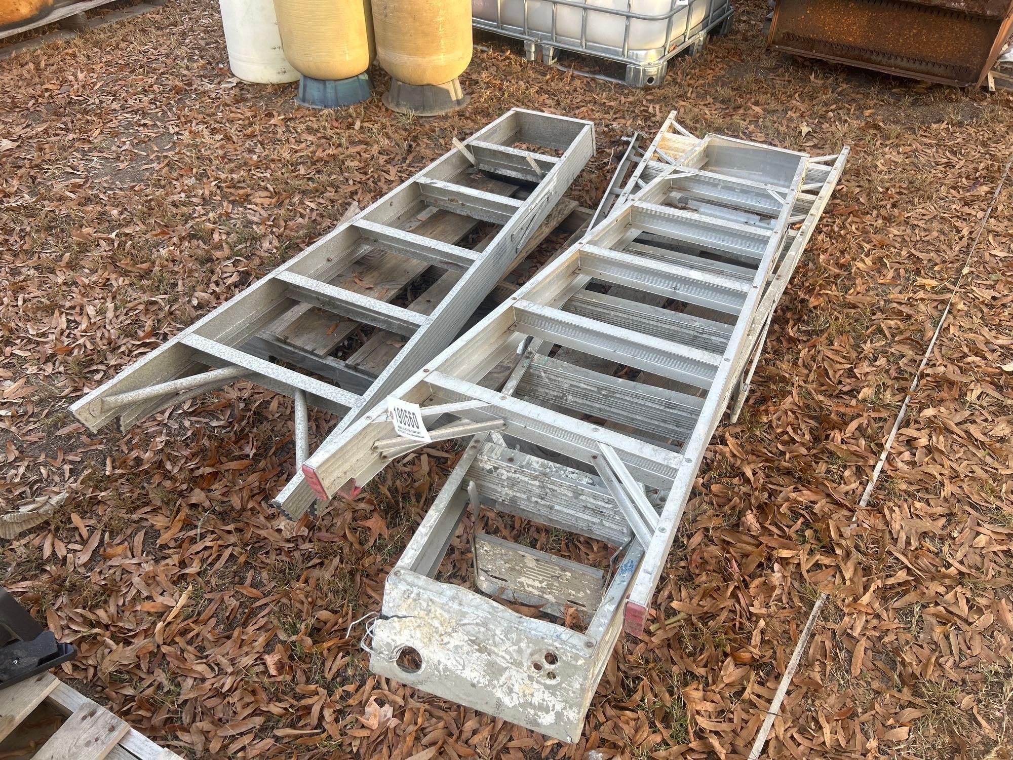 (3) ALUMINUM STEP LADDERS (A58374)