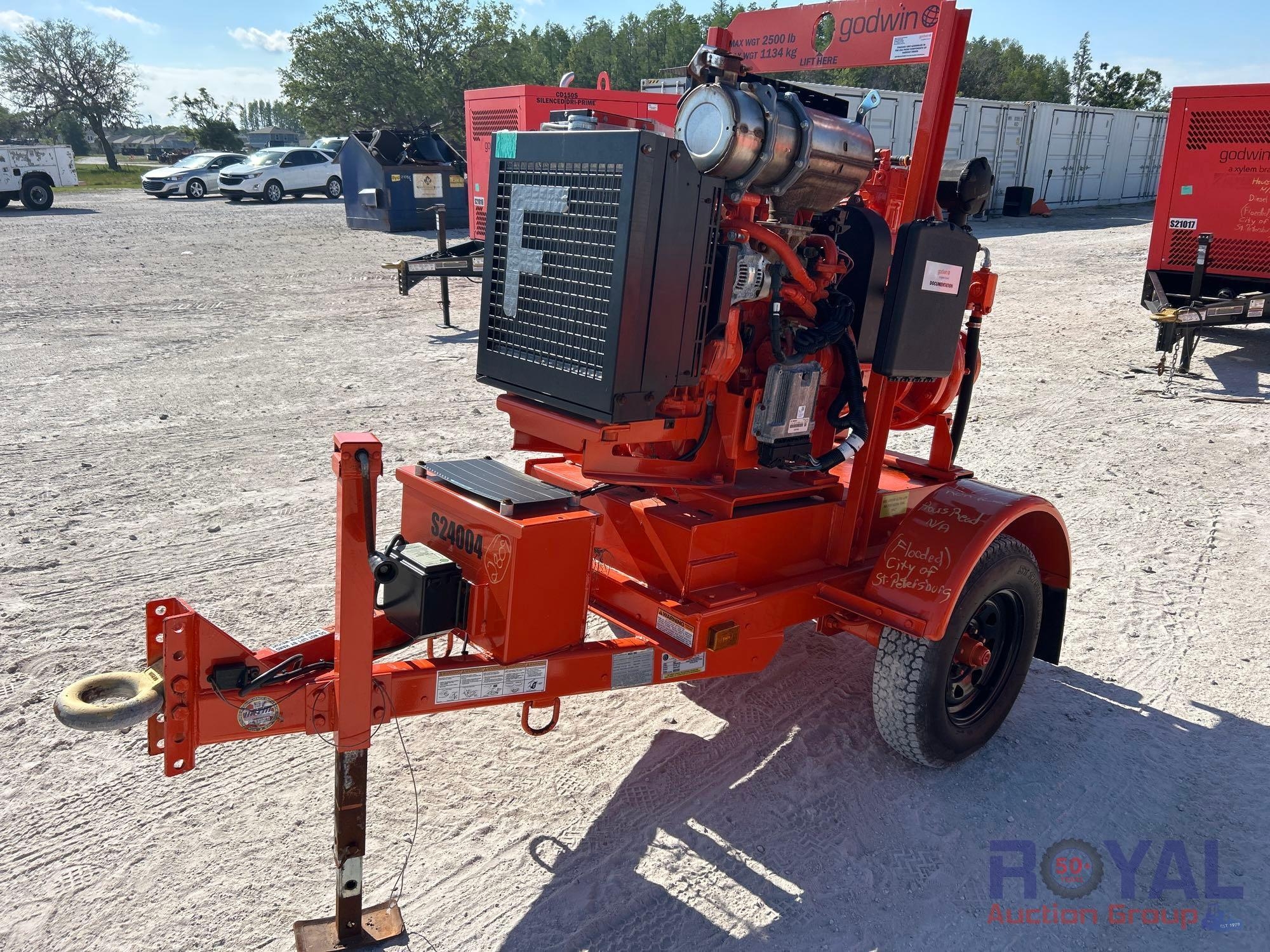 Godwin CD100S Dri-Prime S/A Towable Dewatering Pump (A44571)