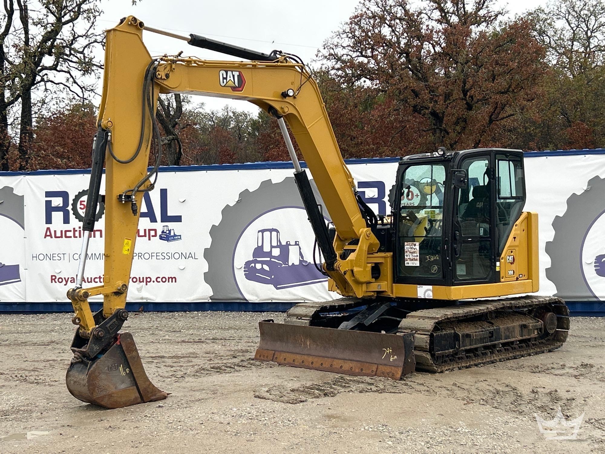 2021 Caterpillar 308CR Midi Excavator (A55973)