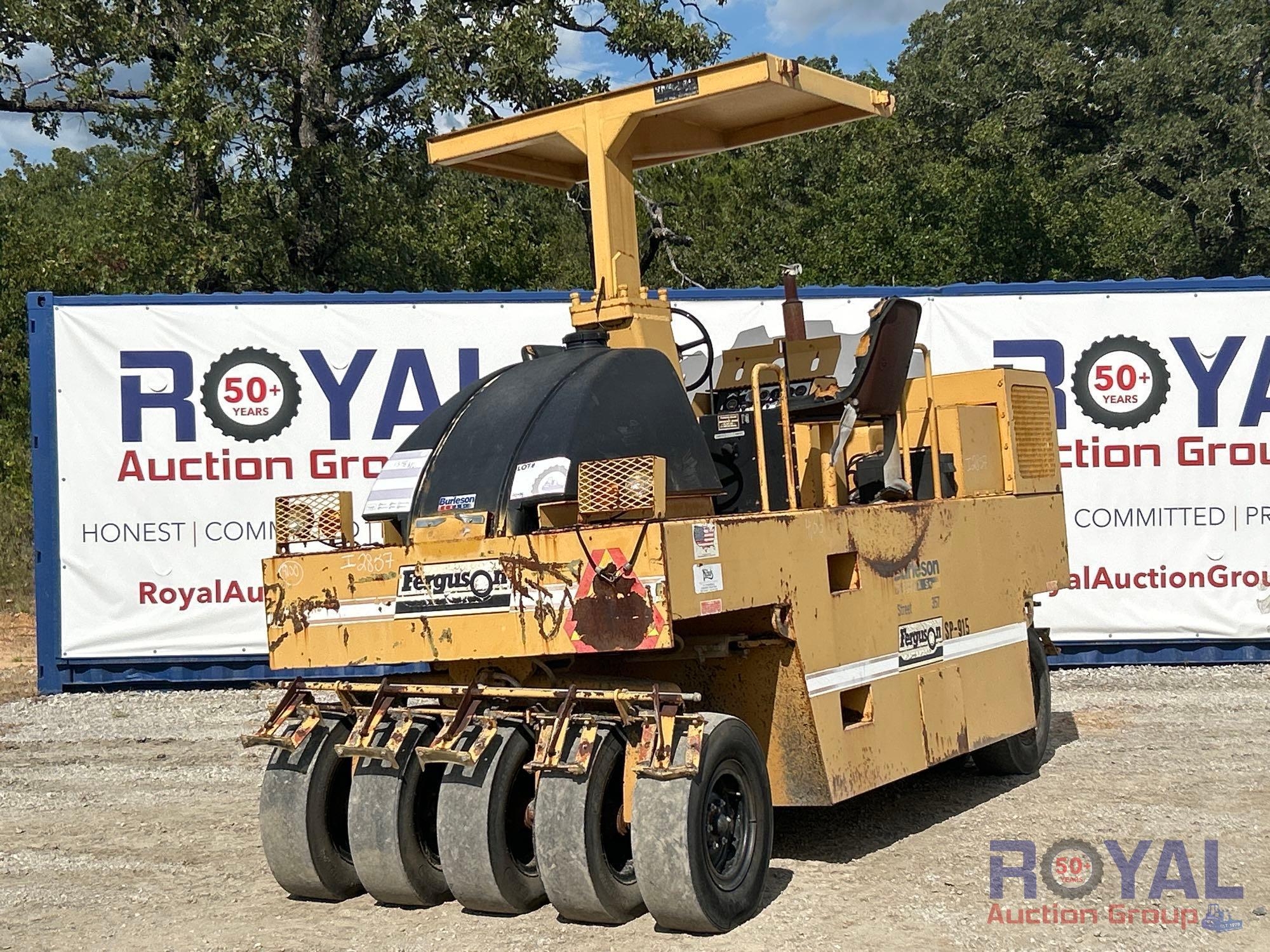 2002 Ferguson SP915RE Ride-On Pneumatic Asphalt Compactor (A52377)