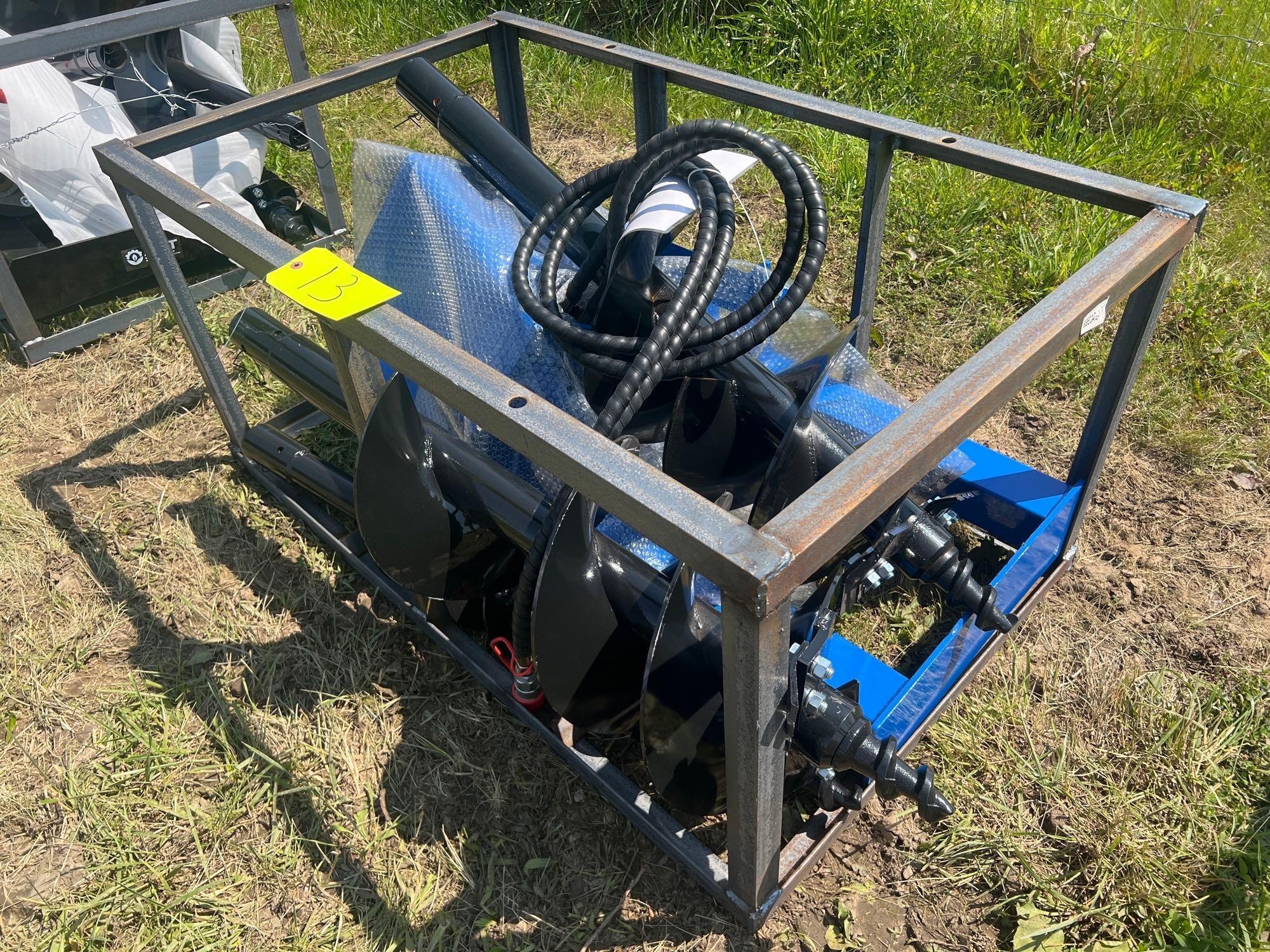 Heavy Duty Skid Steer Auger ECAG W/ 6", 12", and 14" Bits (A43476)