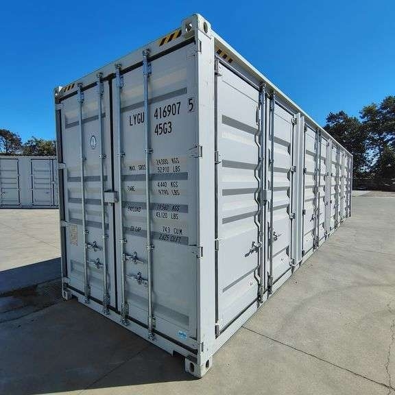 2025 40ft. High Cube Shipping Container w/ 1 End Door & 4 Side Doors (Est. Retail Value ($12,000)... (A59225)