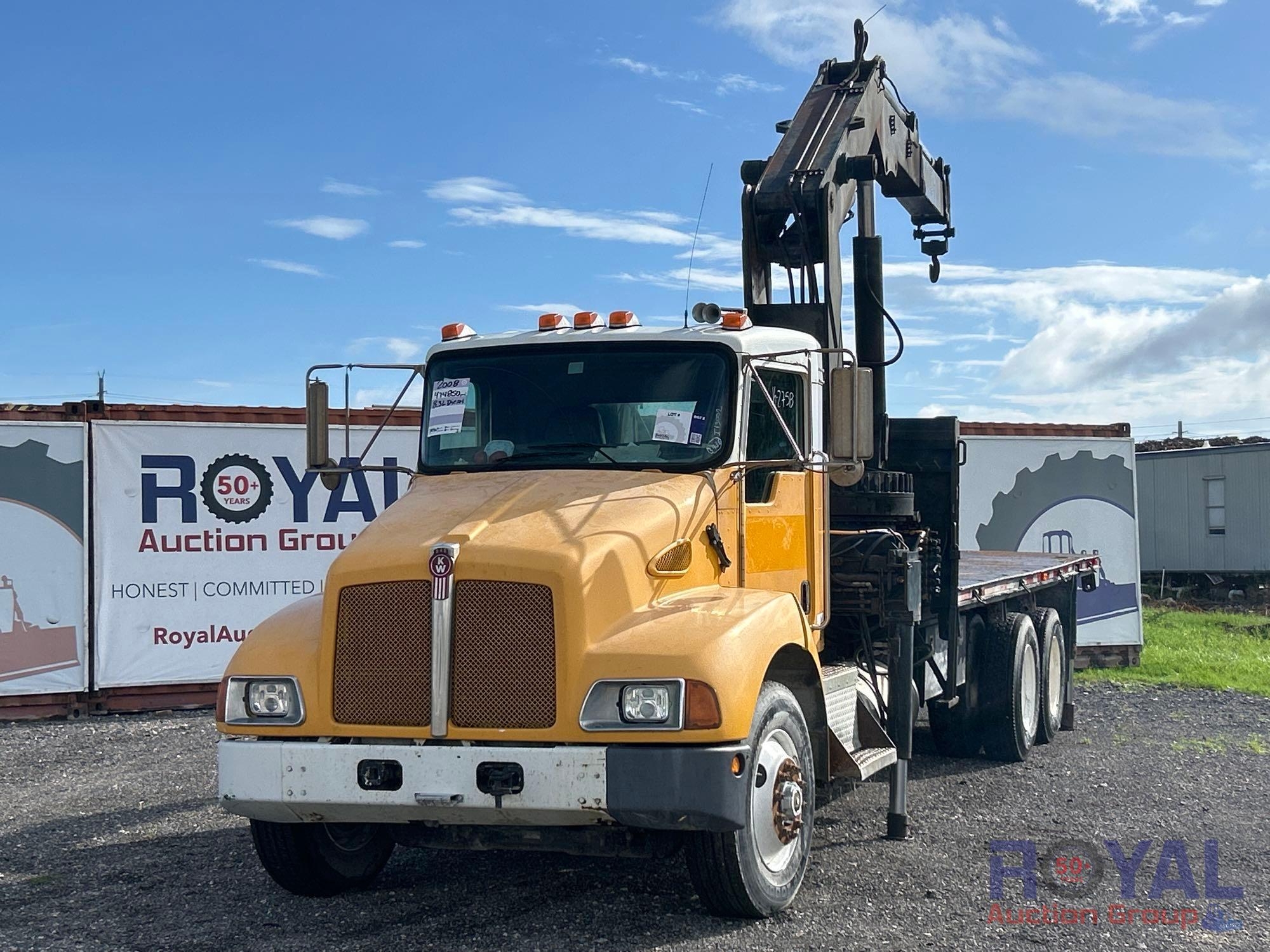 2008 Kenworth T300 T/A Knuckleboom Crane Truck (A50323)