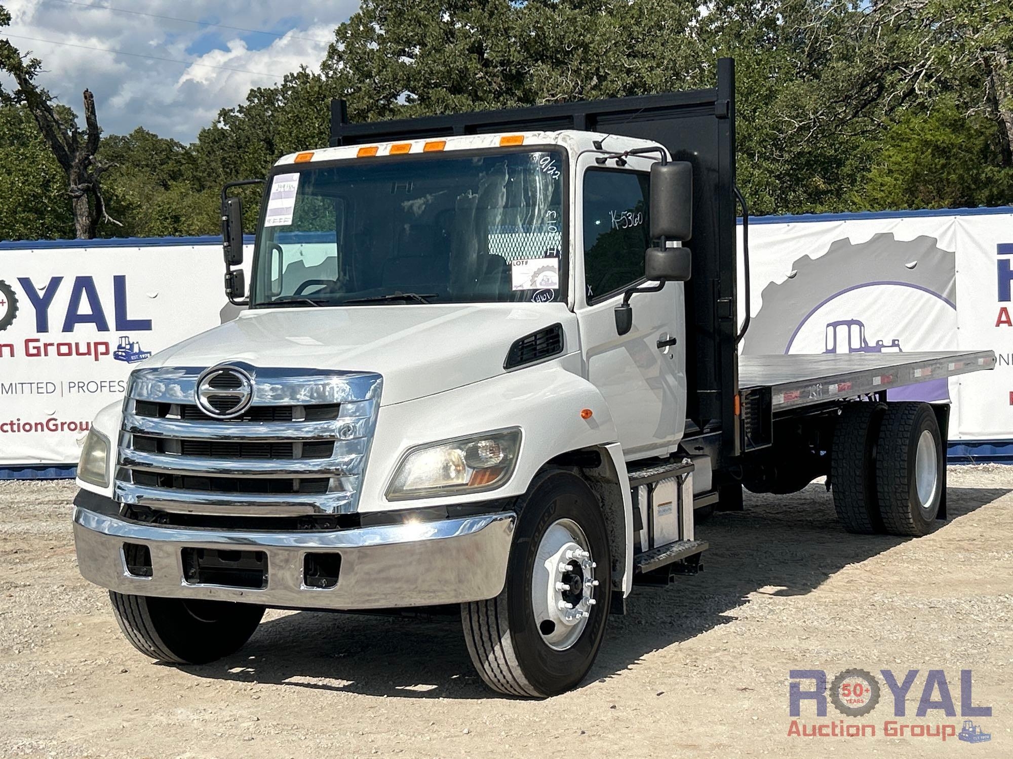 2017 Hino 268 20ft Flatbed Truck (A52377)