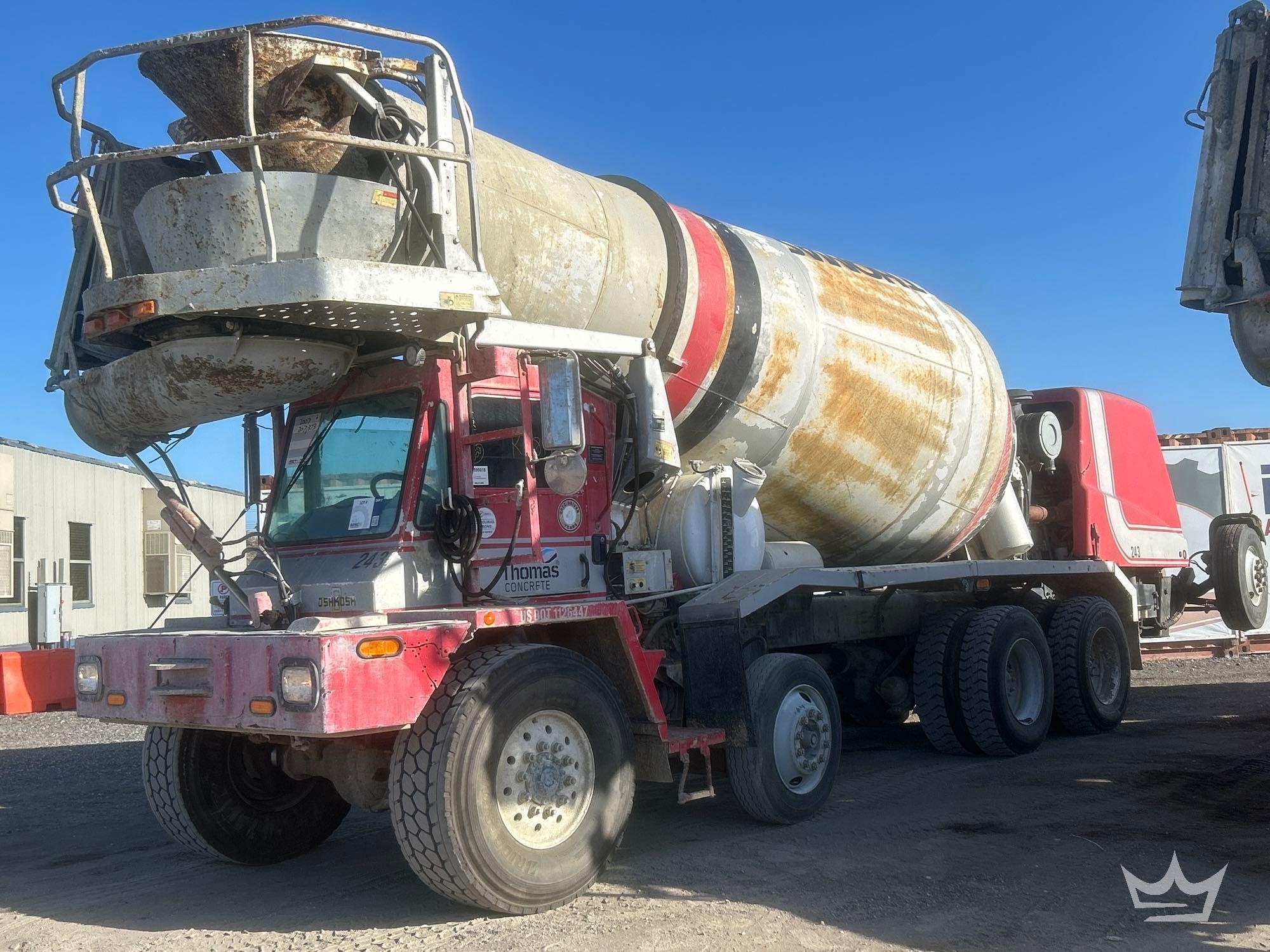 2007 Oshkosh S-Series TMMB 11 Yard Front Discharge Concrete Mixer Truck w/ Tag Axle (A56858)