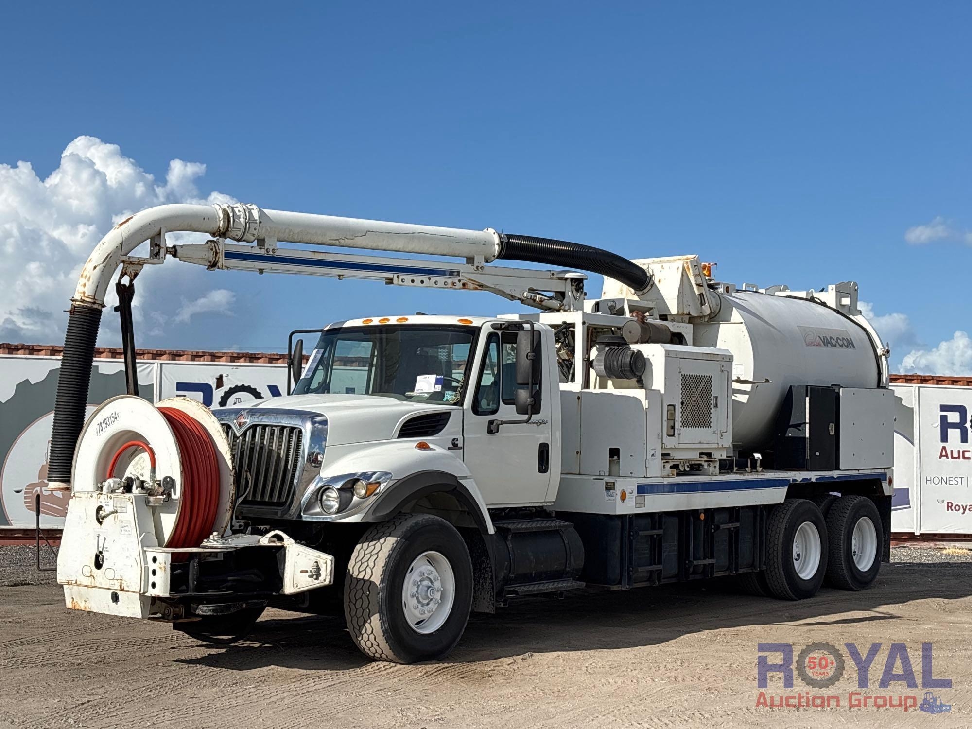 2009 International 7400 T/A VacCon Combination Sewer Jetter Vacuum Truck (A55788)