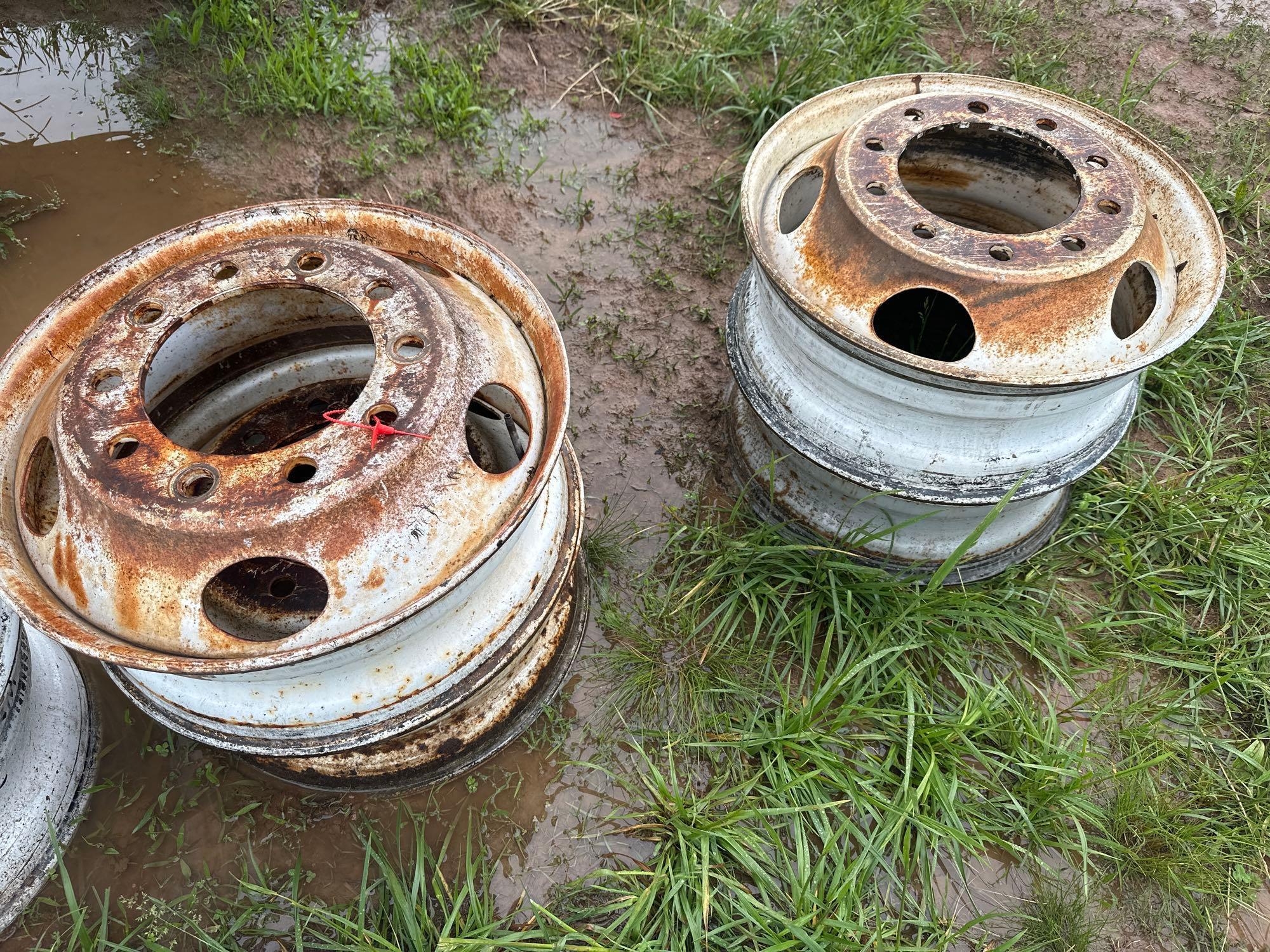 Pallet of (4) 10 Lug Misc Wheels (A44391)