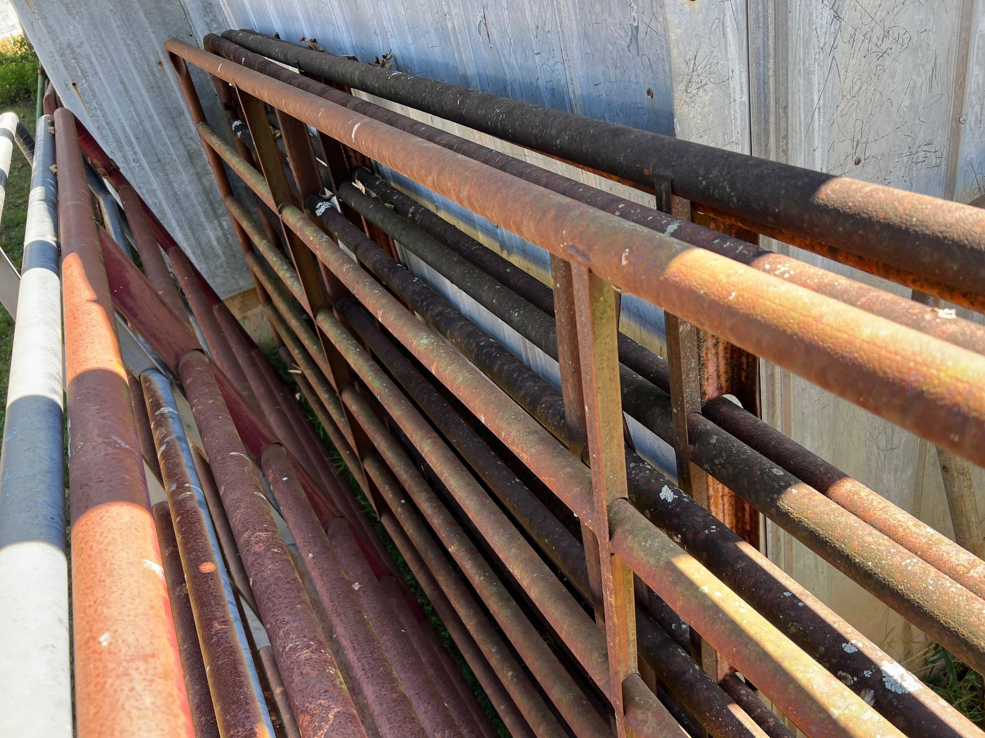 Galvanized Livestock Gates - (6x Total Gates) (A55301)