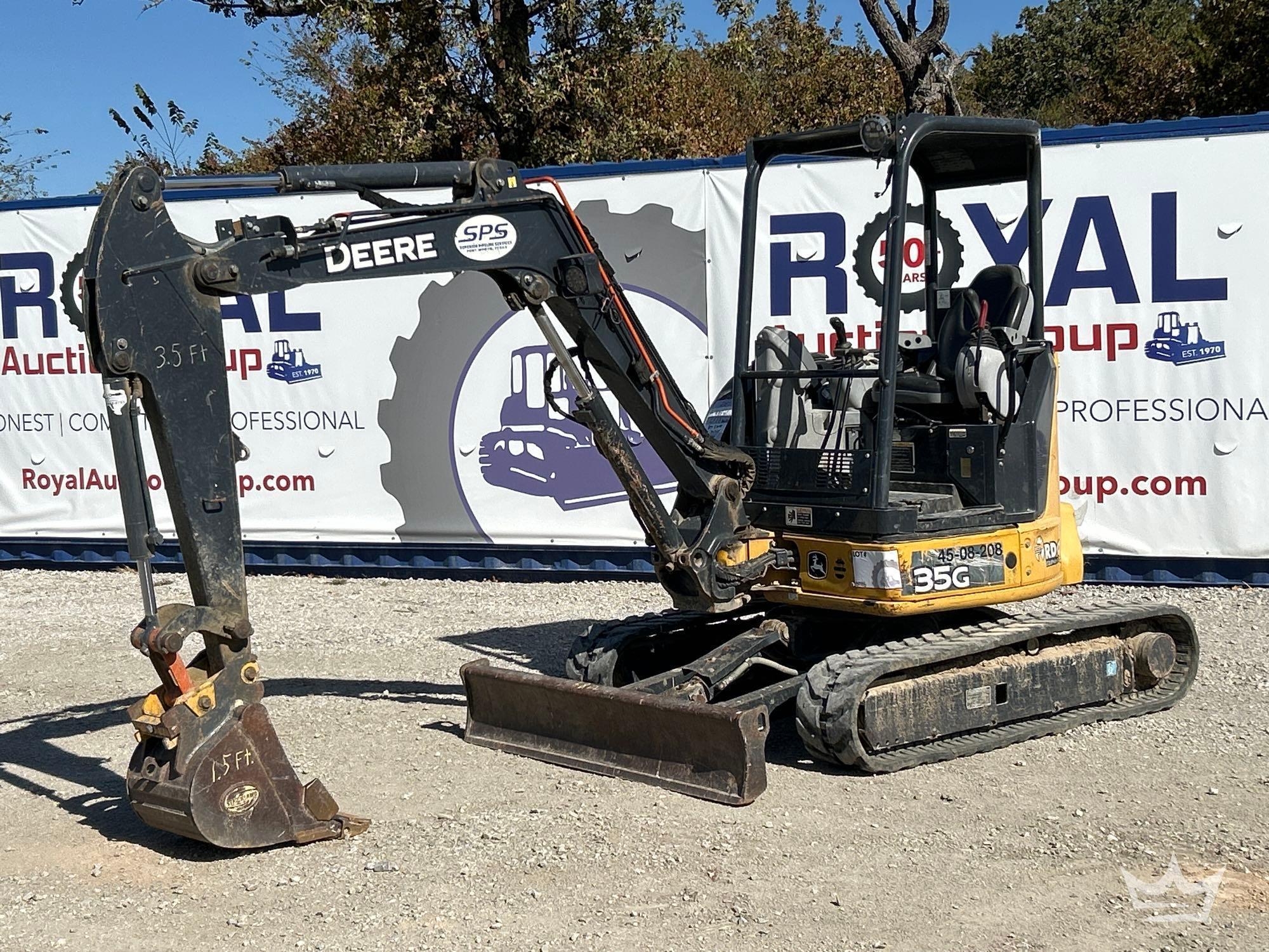 2017 John Deere 35G Mini Excavator (A55973)