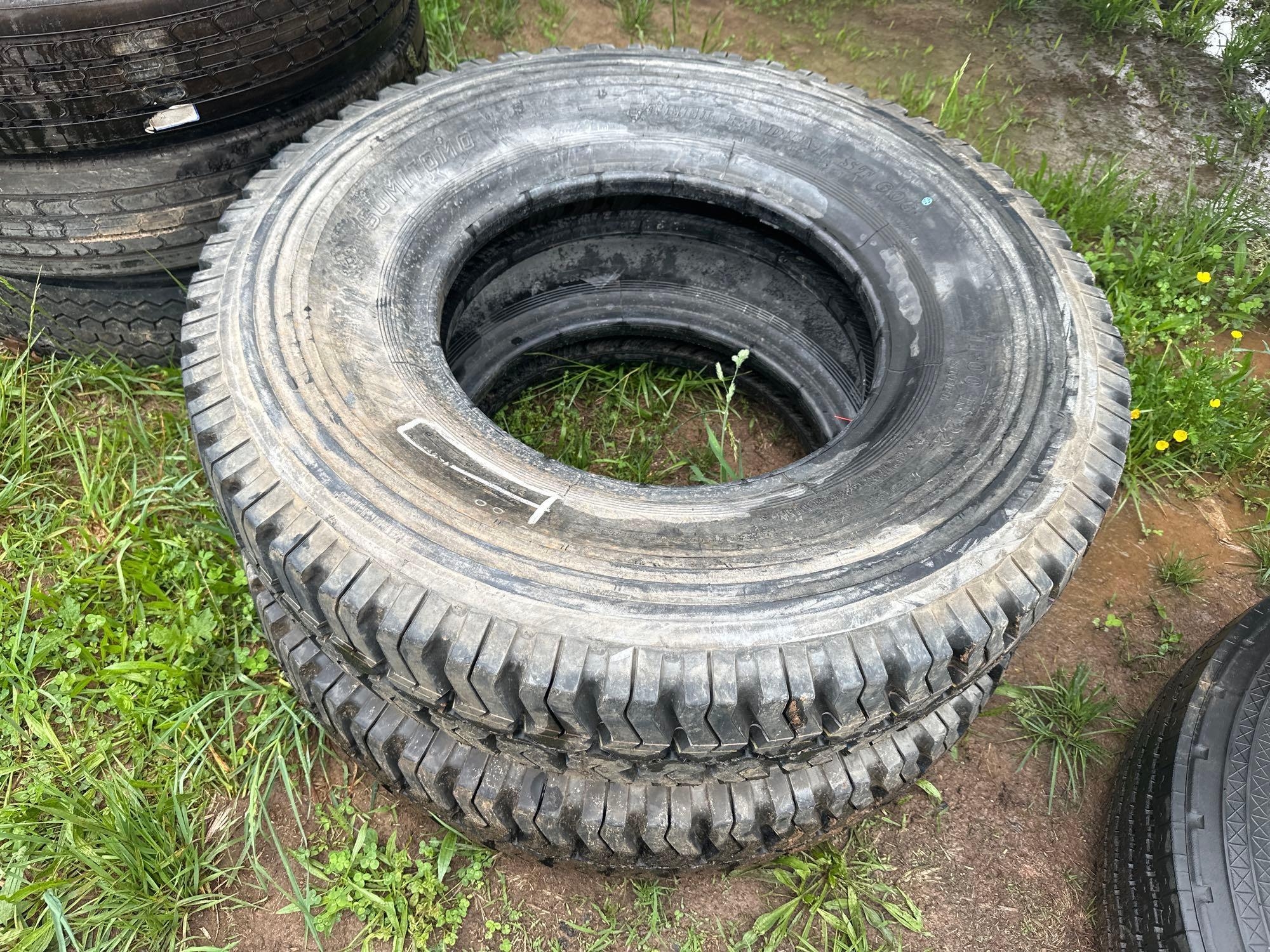 (2) Sumitomo 11.00 R22 Tires (A44391)