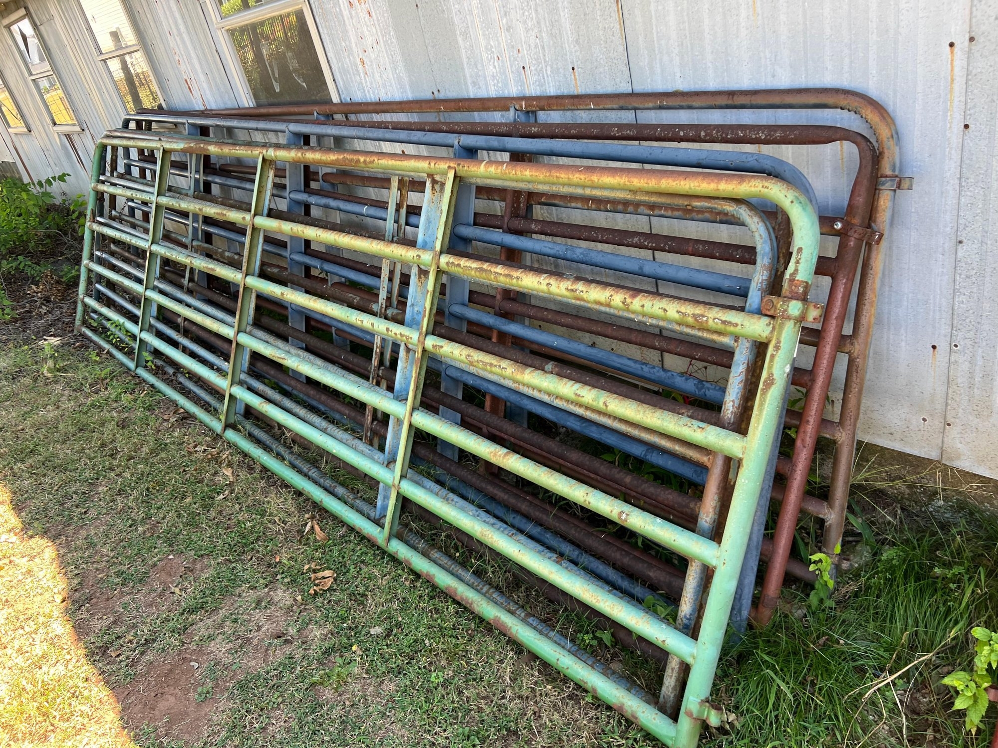 Galvanized Livestock Gates - (6x Total Gates) (A55301)