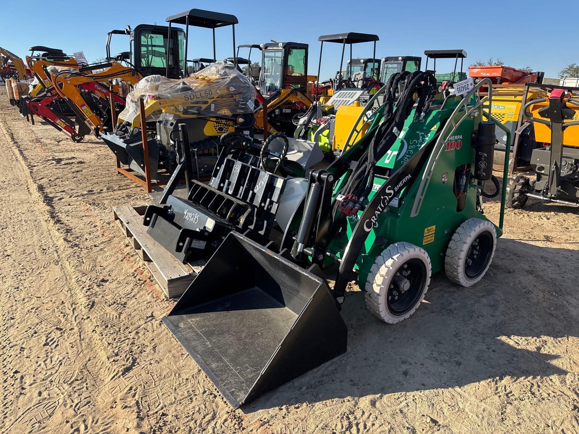 CRATOS SHERPA 100 ECO ELECTRIC STAND ON SKID STEER (A57192)