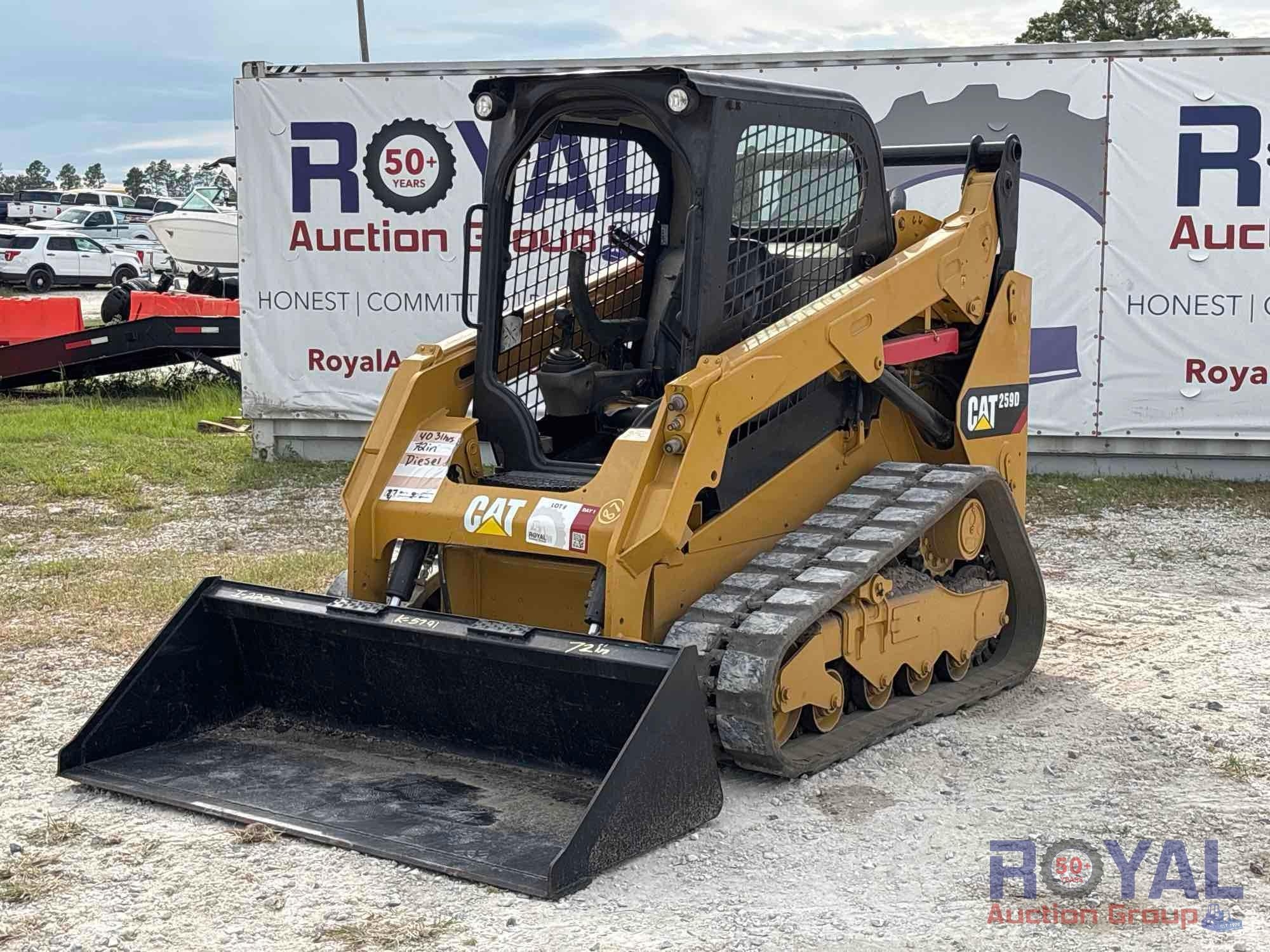 2015 Caterpillar 259D Compact Track Loader Skid Steer (A51691)