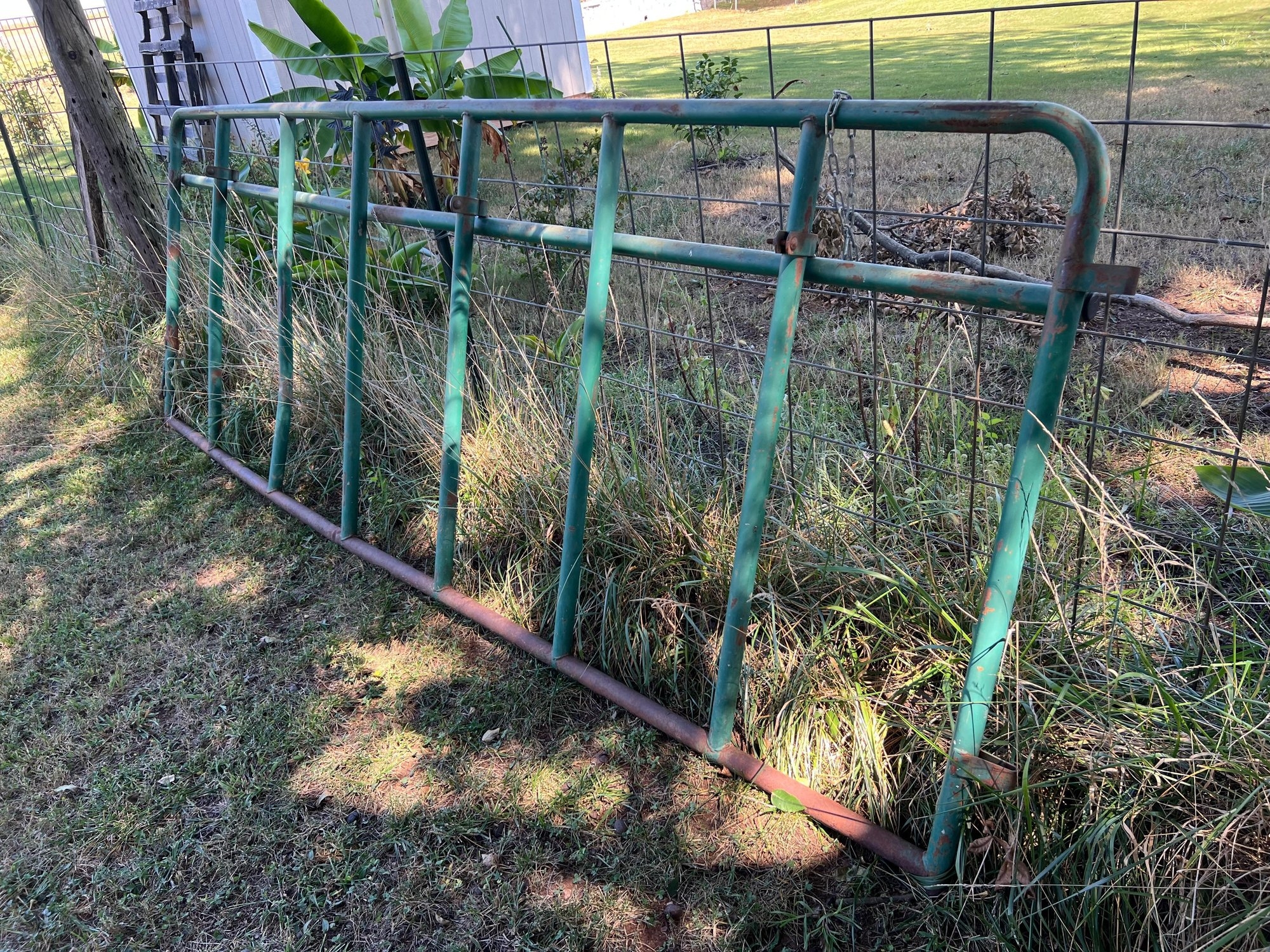 Galvanized Livestock Wire Gate - 4FT x 11.5FT (A55301)