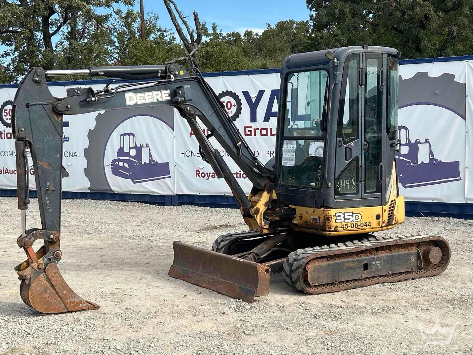 2013 John Deere 35D Mini Excavator (A55973)