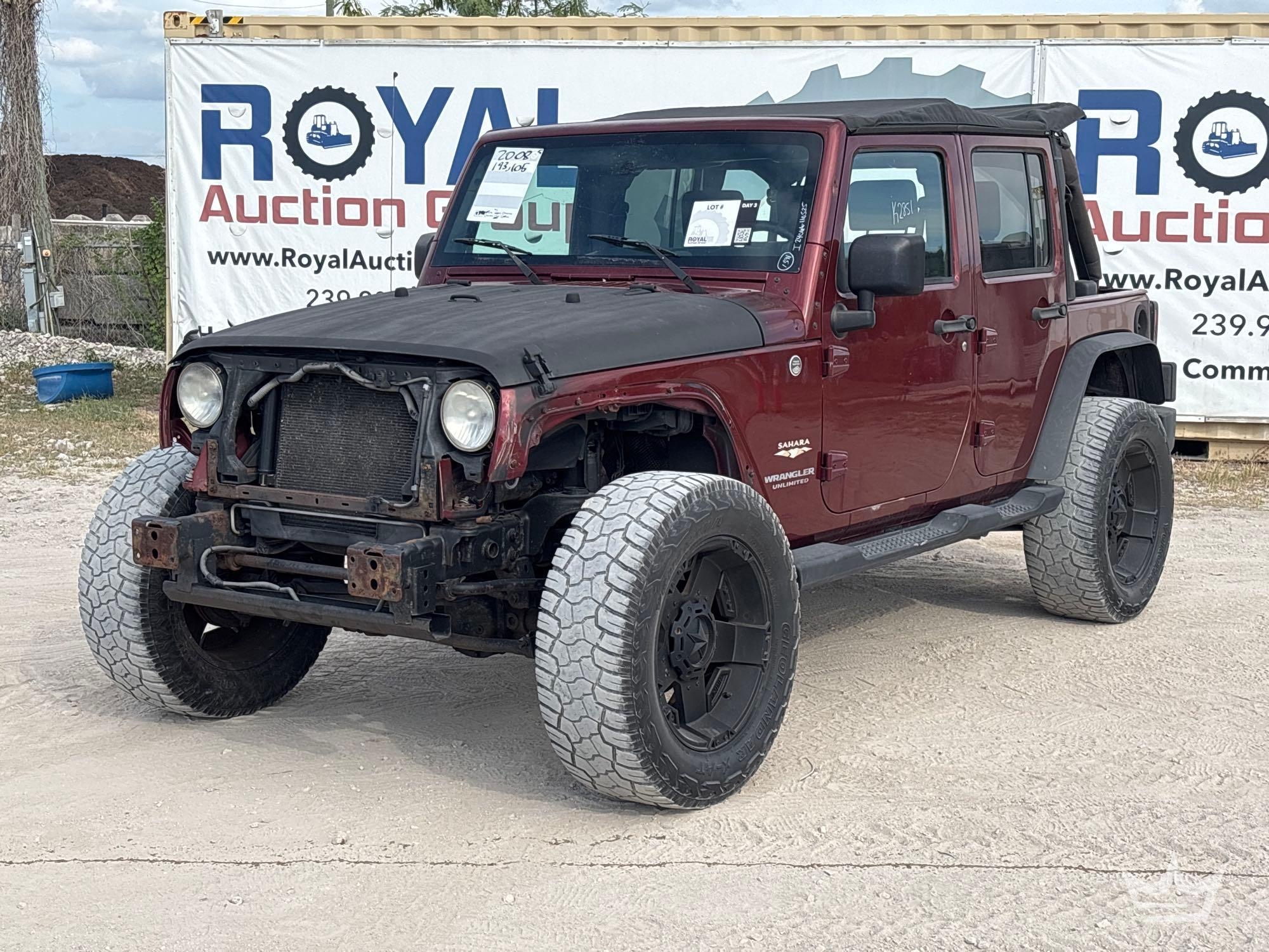 2008 Jeep Wrangler 4X4 SUV (A56859)