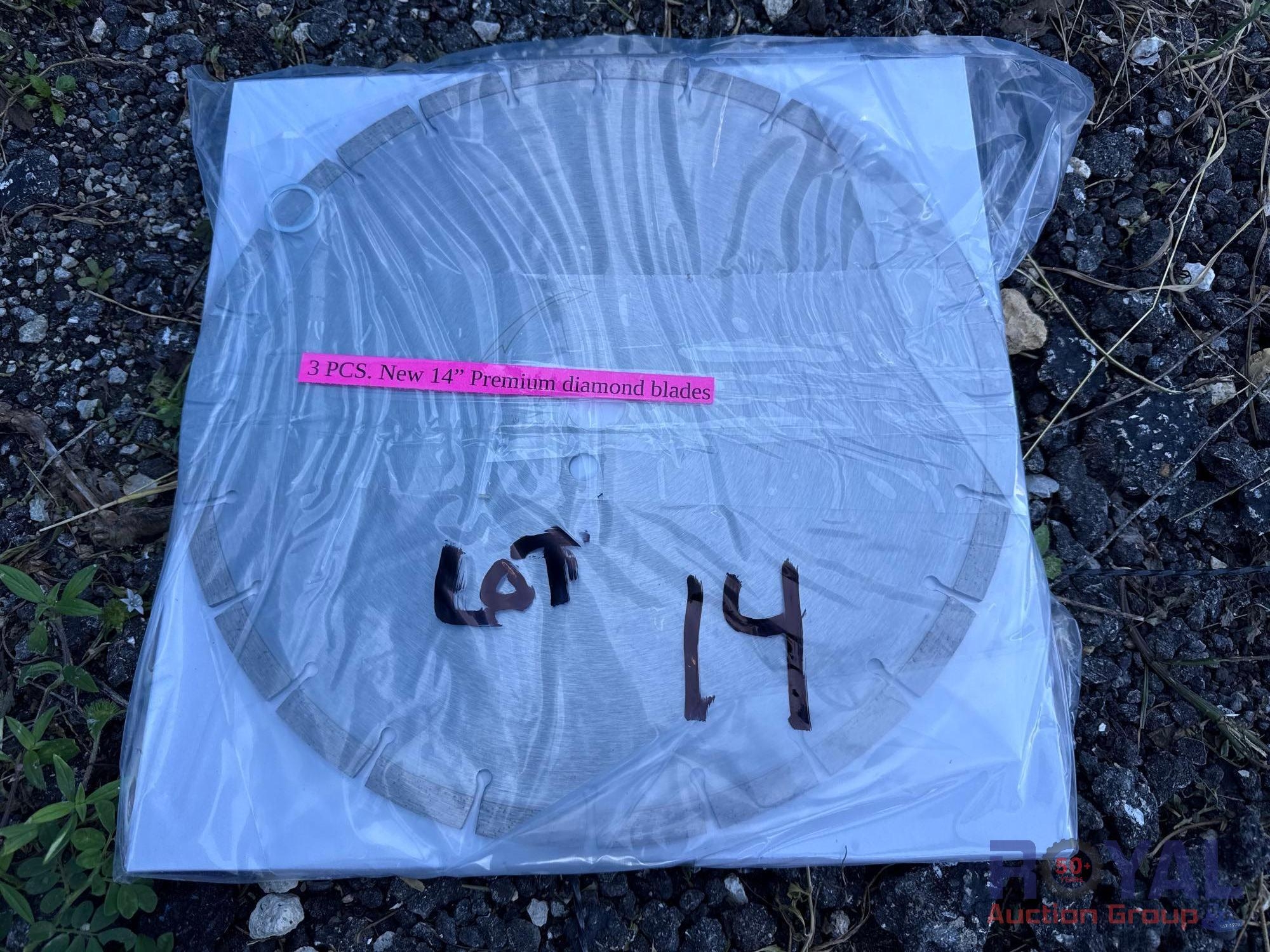 3 New 14in Premium Diamond Blades (A50322)