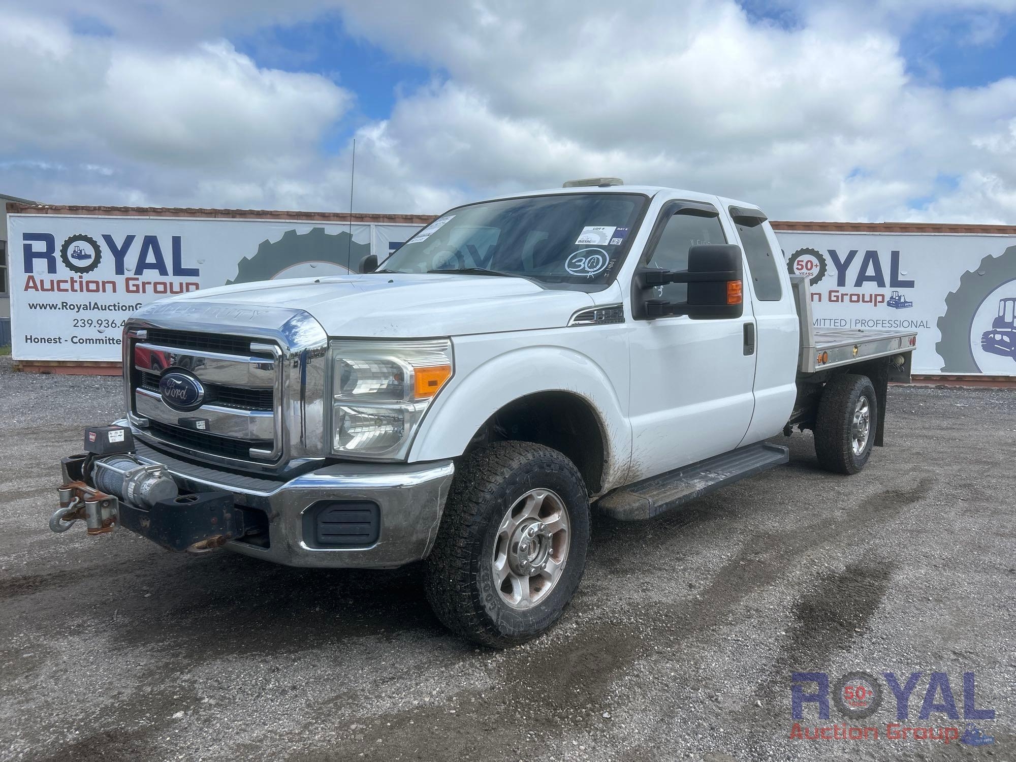 2015 Ford F250 Extended Cab Flatbed (A53422)