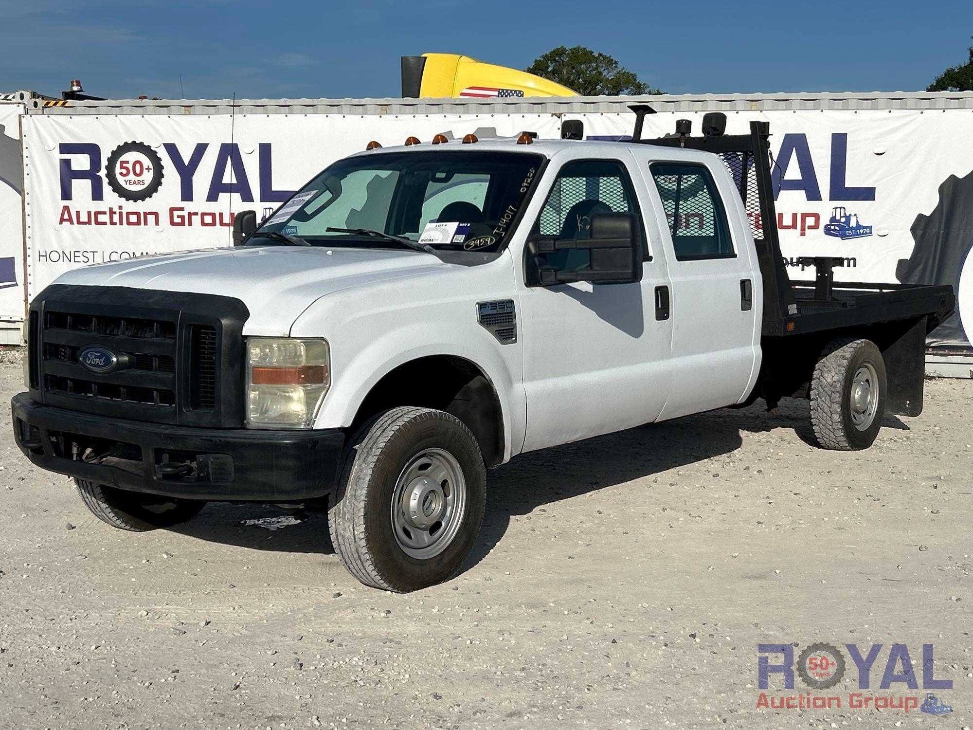 2009 Ford F-350 4x4 Flatbed Truck (A51692)