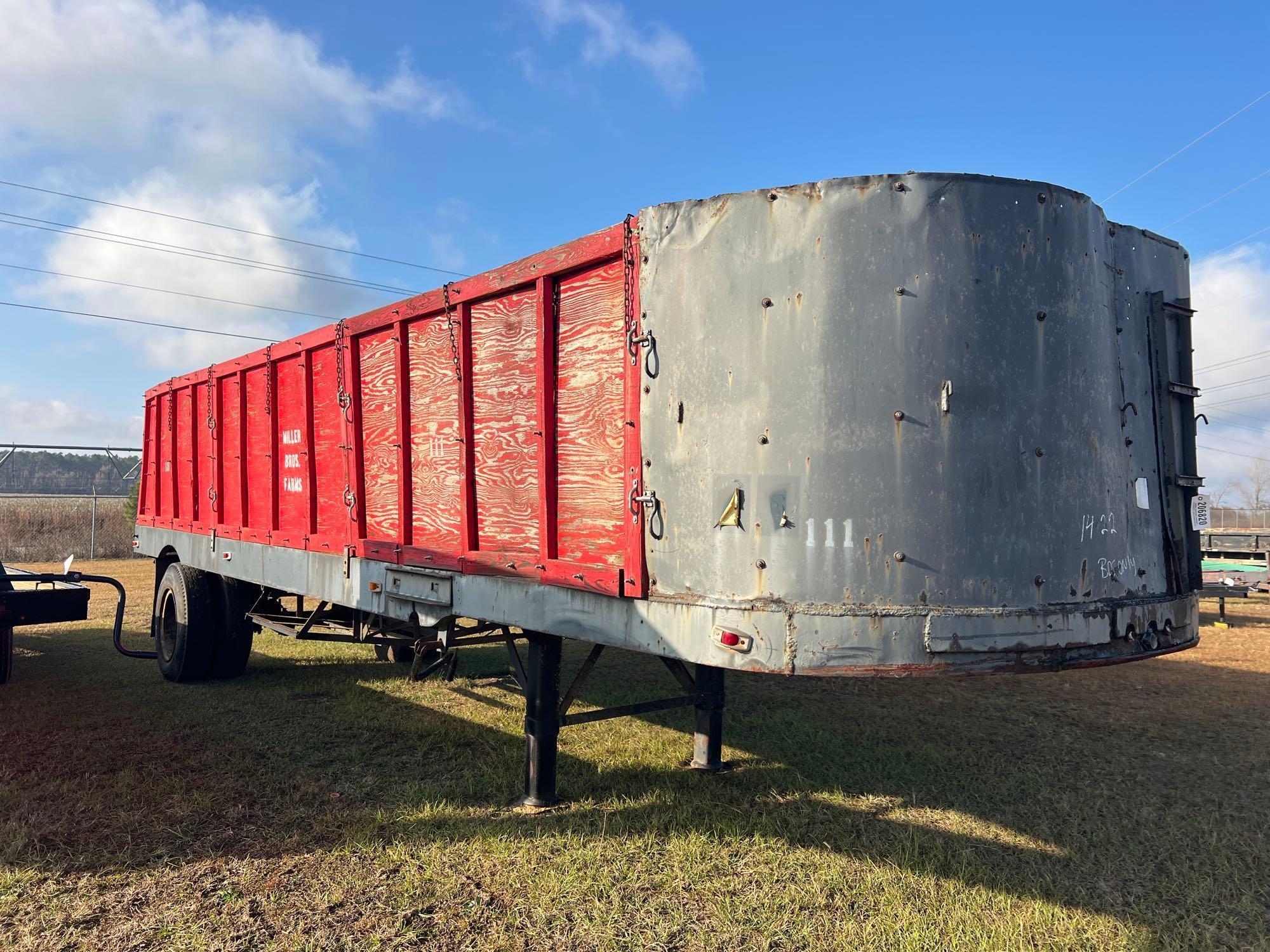 25' SINGLE AXLE VEGETABLE TRAILER 5TH WHEEL (A58375)