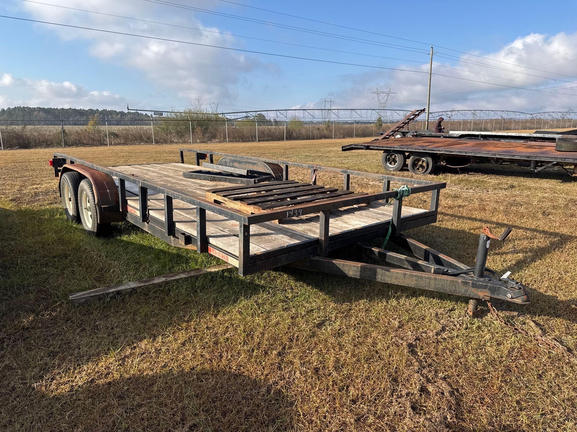 86"X18' DOUBLE AXLE TRAILER (A58375)