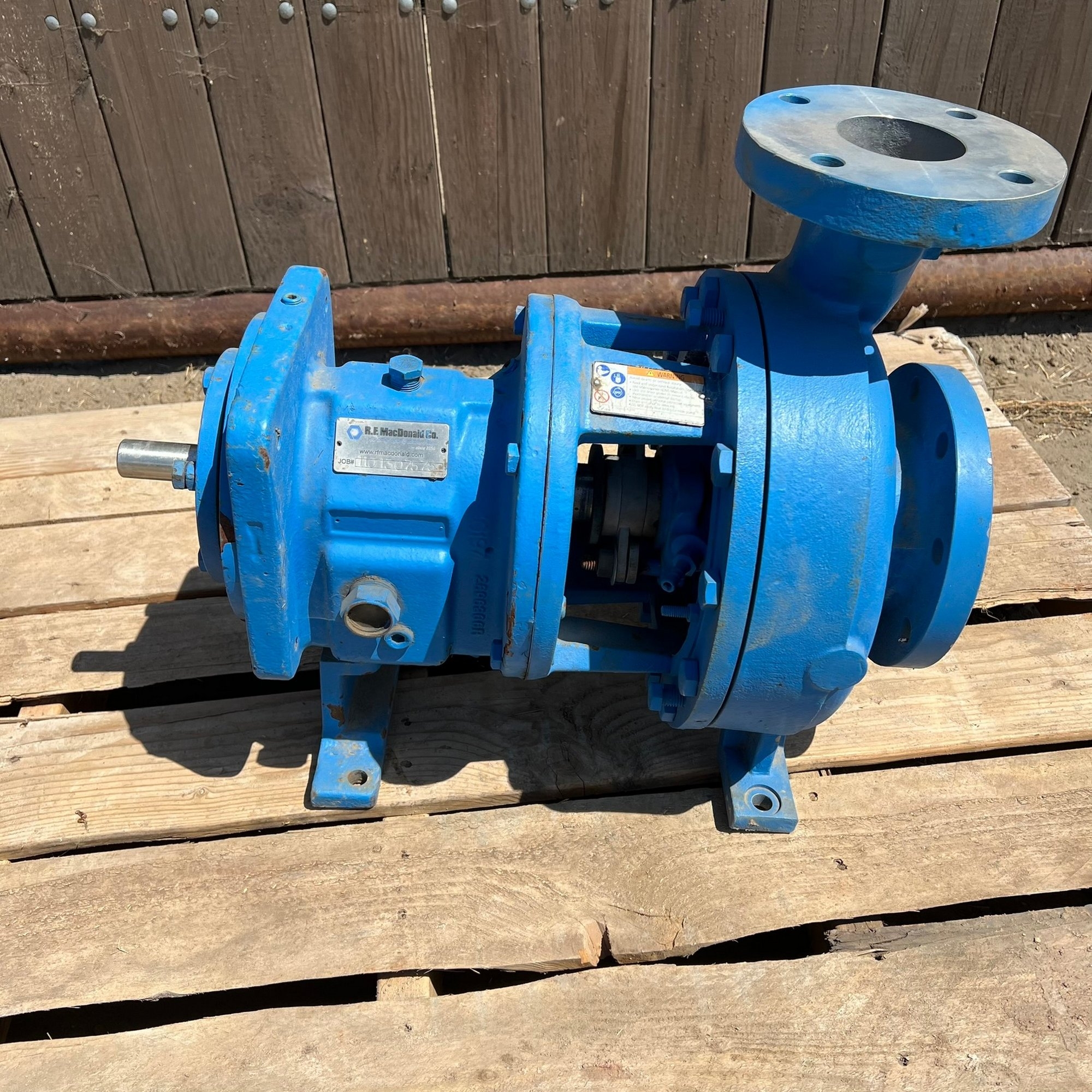 R.F. Macdonald Co. Centrifugal Pump 3" x 4" (A59225)