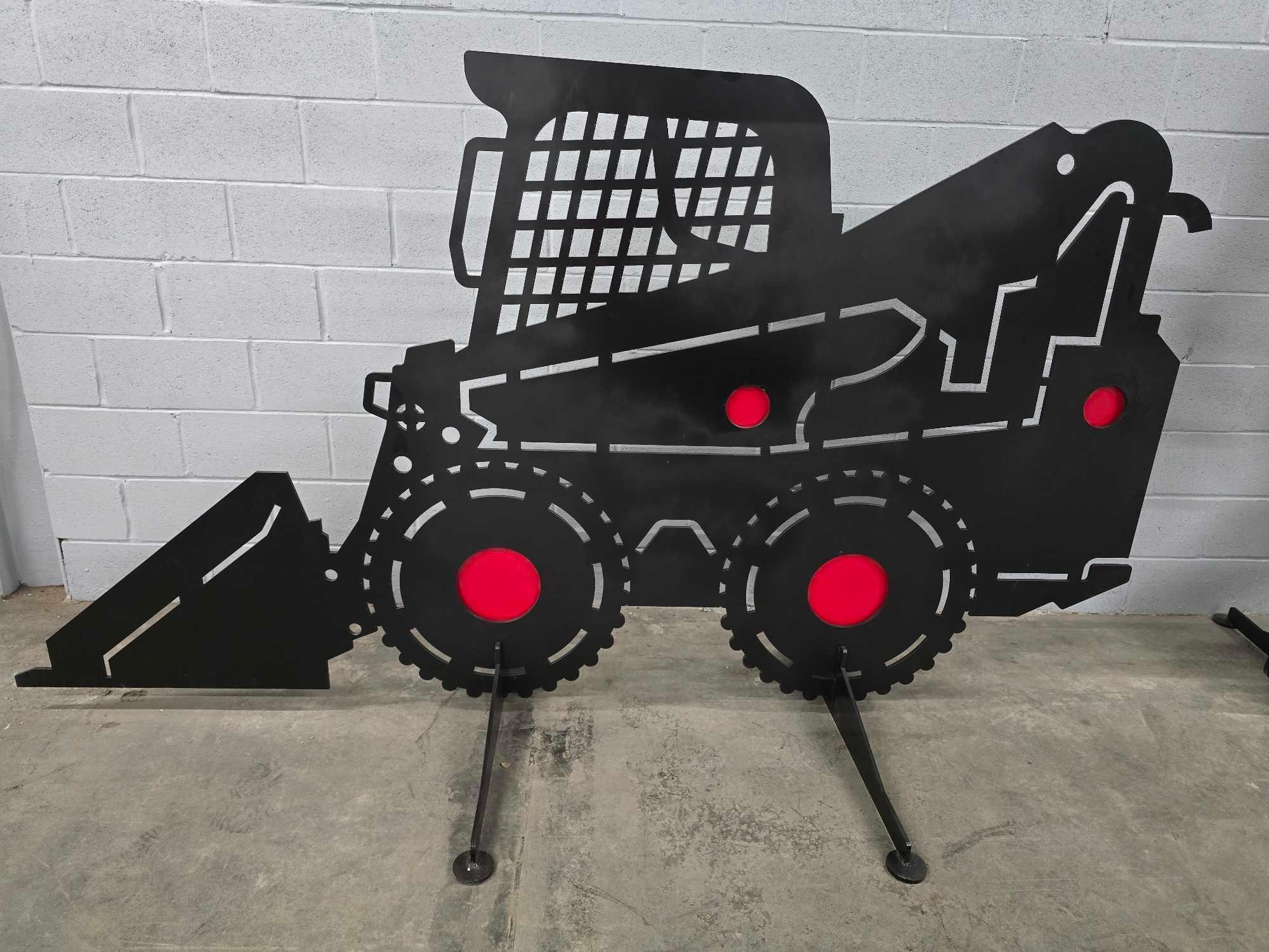 UNUSED 4'10" METAL SKID STEER SHOOTING TARGET (A52706)