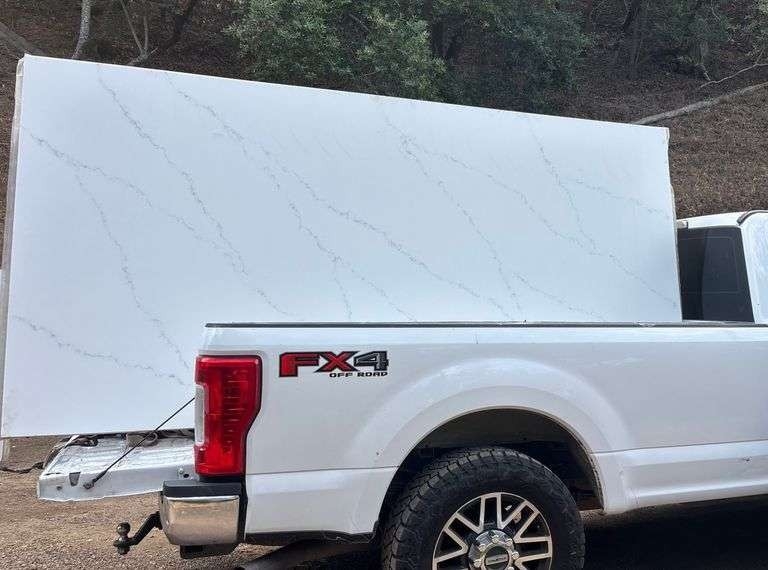 Jumbo Quartz Slab 127.5" x 63.75" (new/unused) Est. Retail $2,200 (Pickup Location: Atascadero, CA) (A59225)