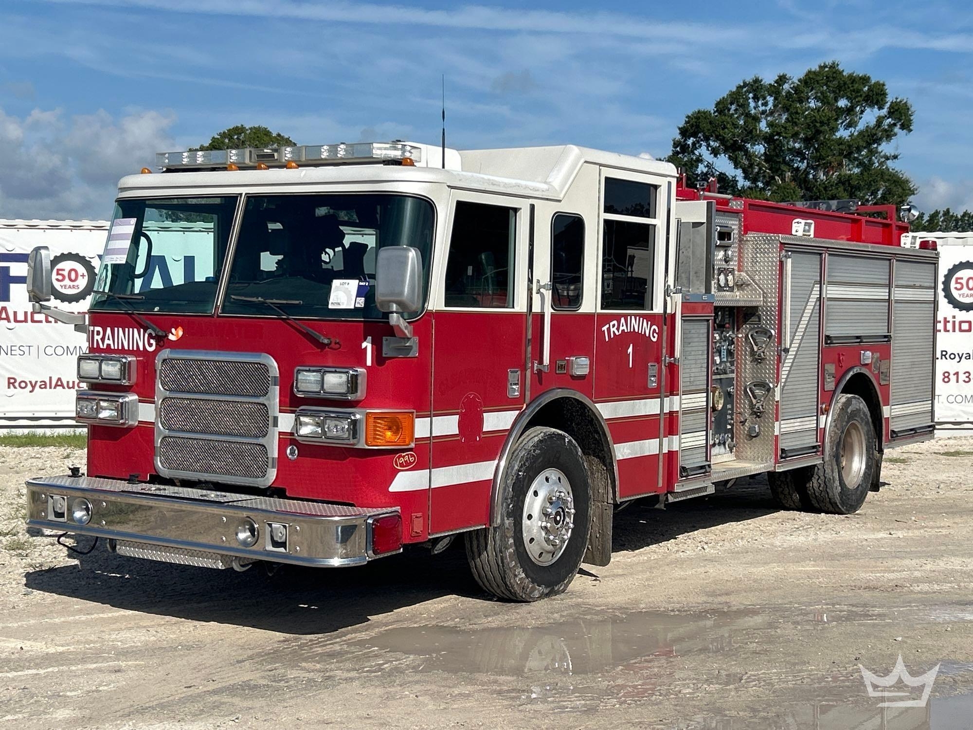 2001 Pierce Spartan Model Tilt Pumper Fire Truck (A59230)