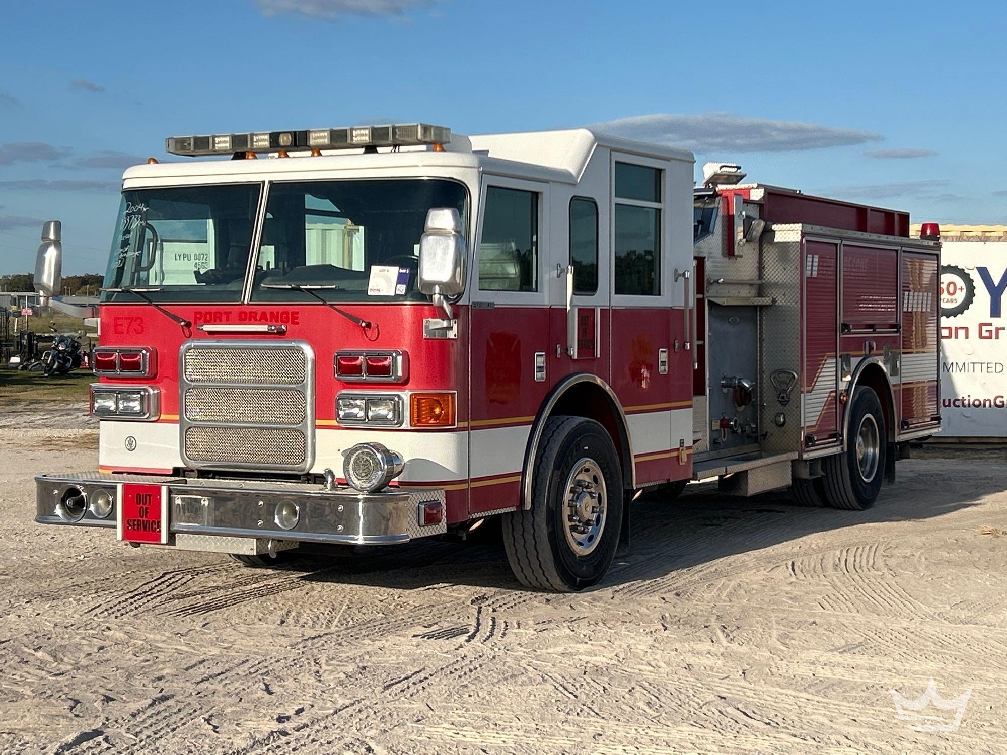 2004 Pierce Tilt Crew Cab Fire Truck (A55852)