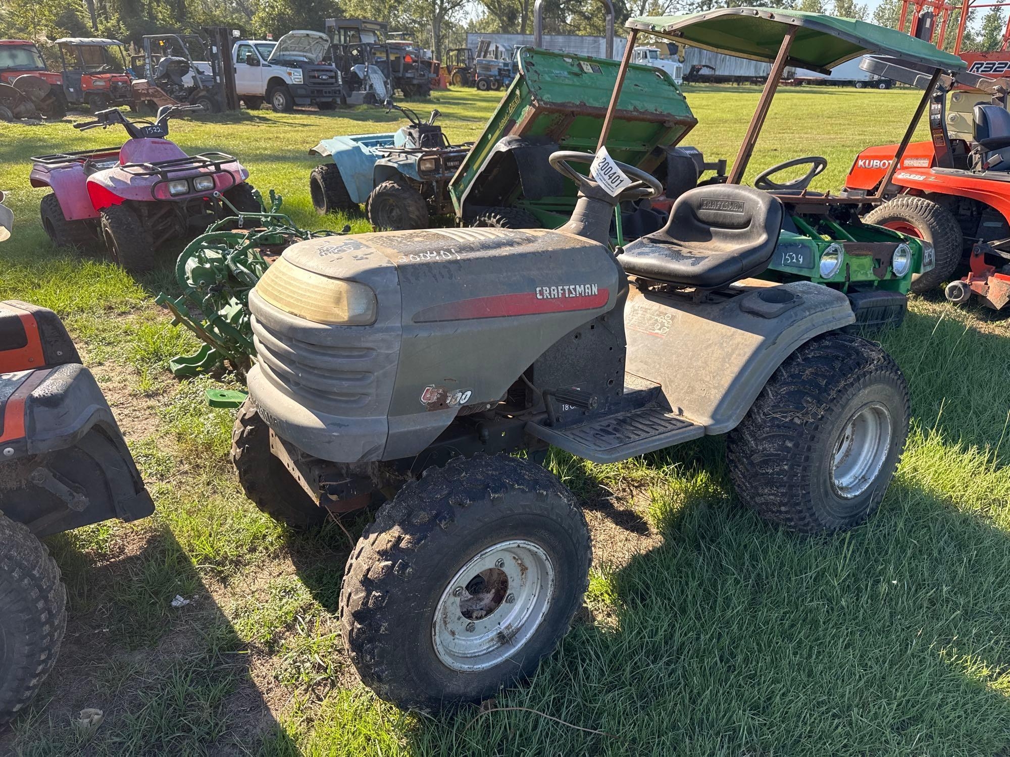 (INOP) CRAFTSMAN LT1000 RIDE ON LAWNMOWER (A51247)