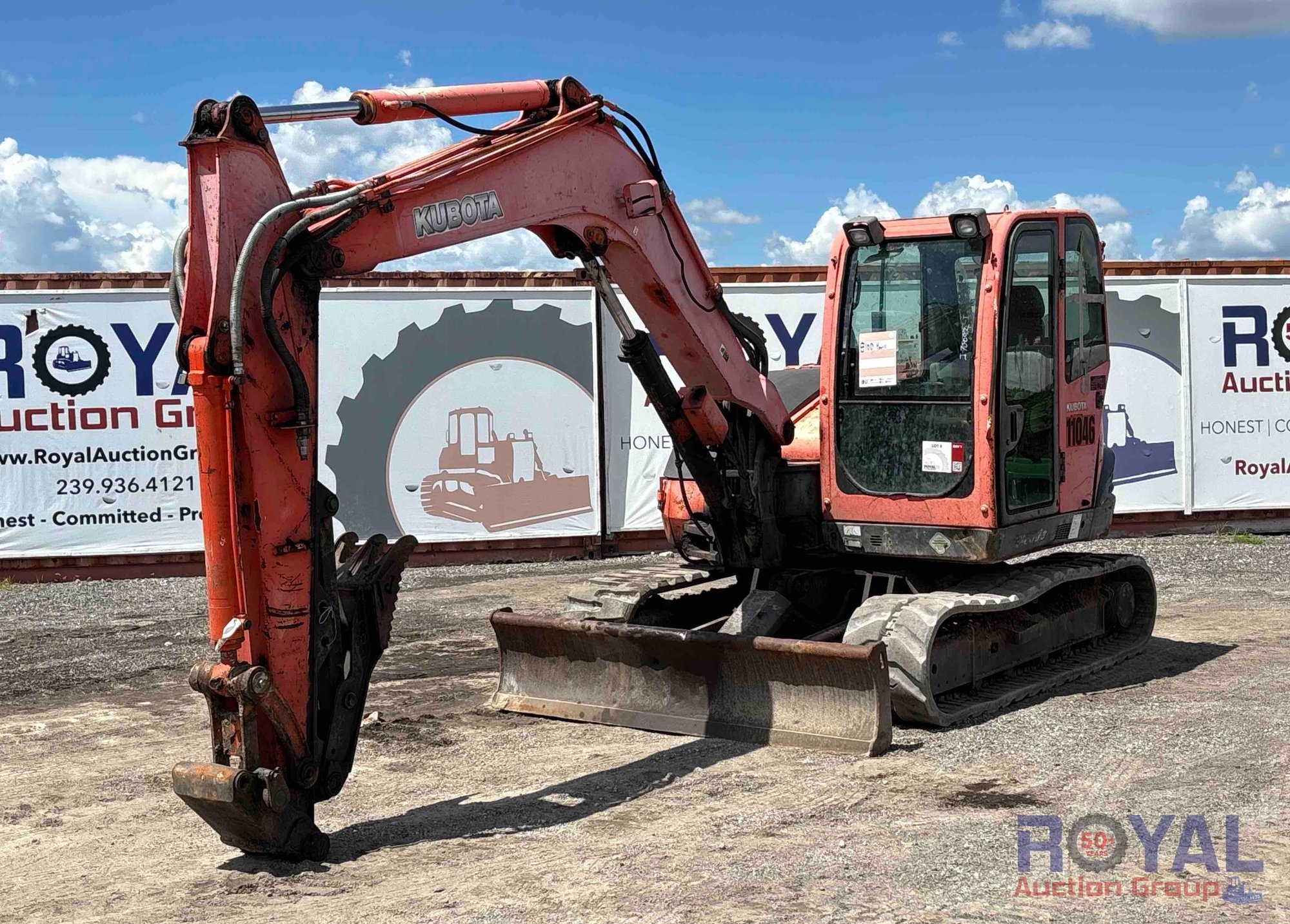 2011 Kubota KX080-3 Midi Excavator (A50322)