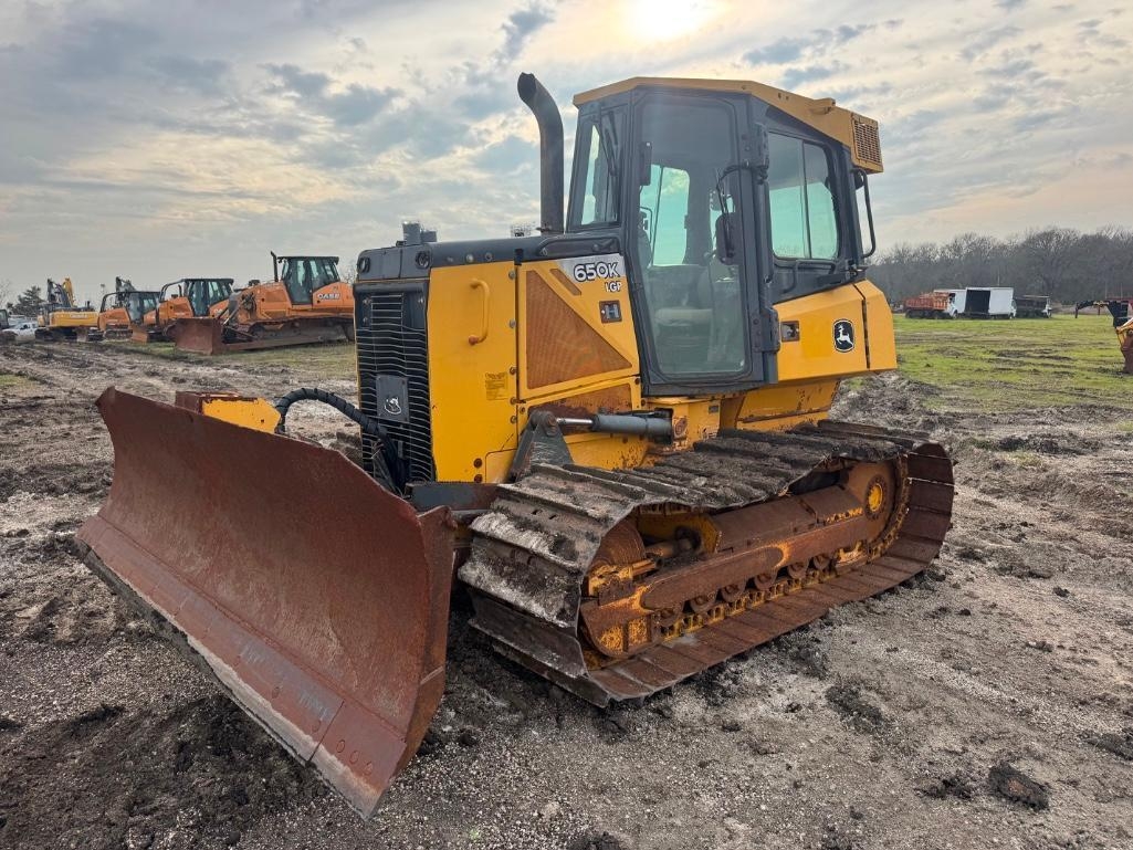 2012 John Deere 650K LGP Crawler Dozer w/ 6 Way Blade (A59213)