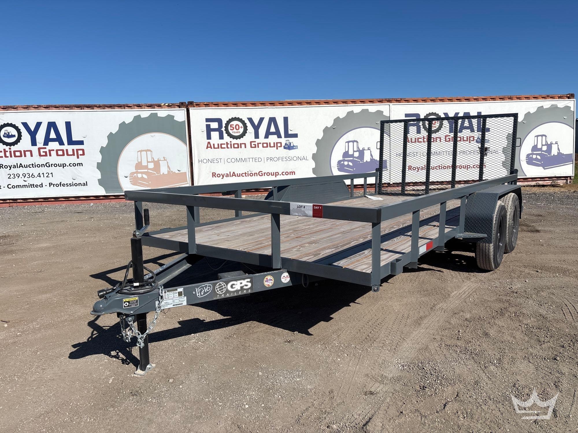 2025 GPS GTT7167K 16ft T/A Utility Trailer (A56859)