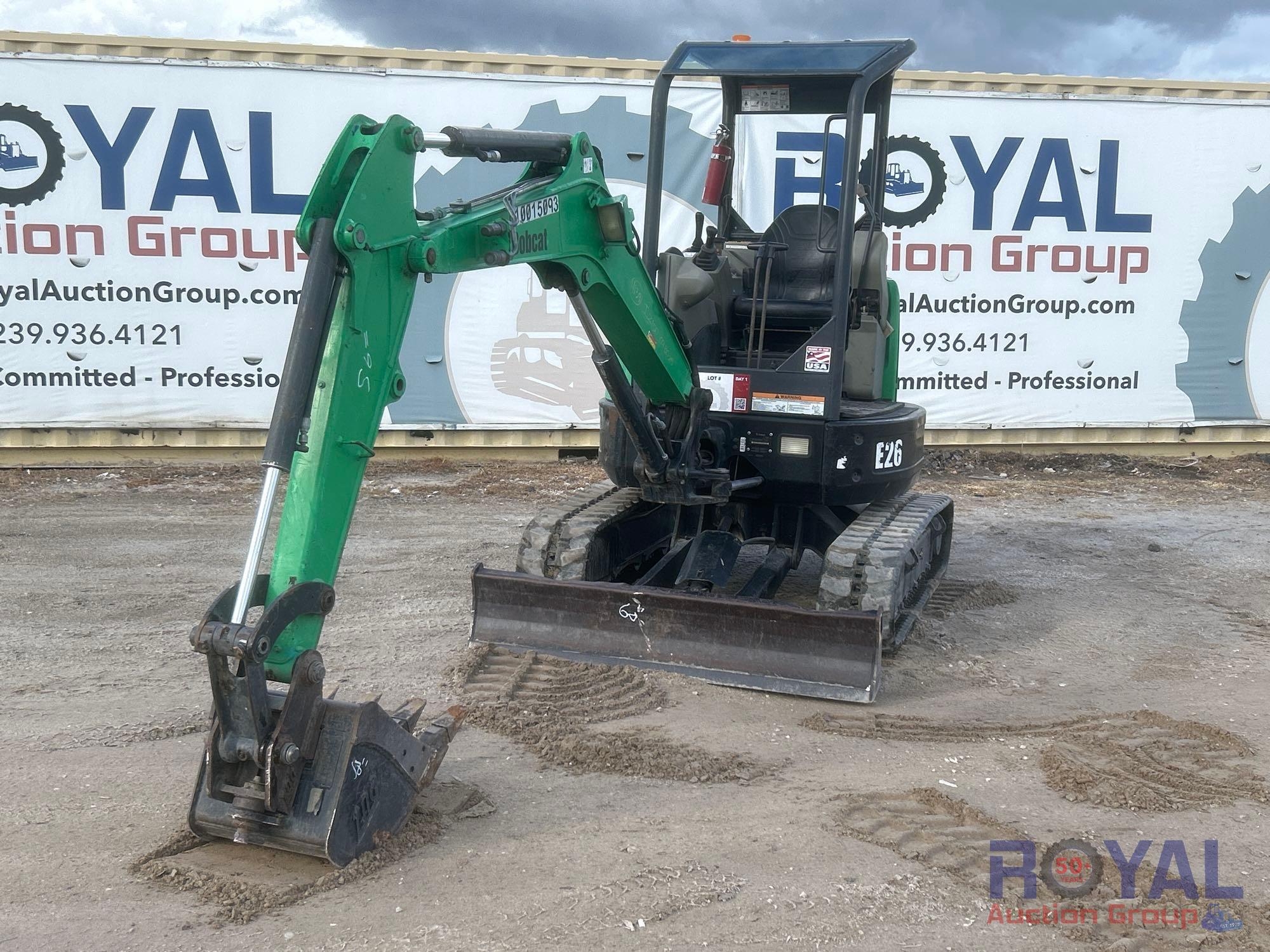 2018 Bobcat E26 Mini Excavator (A55787)