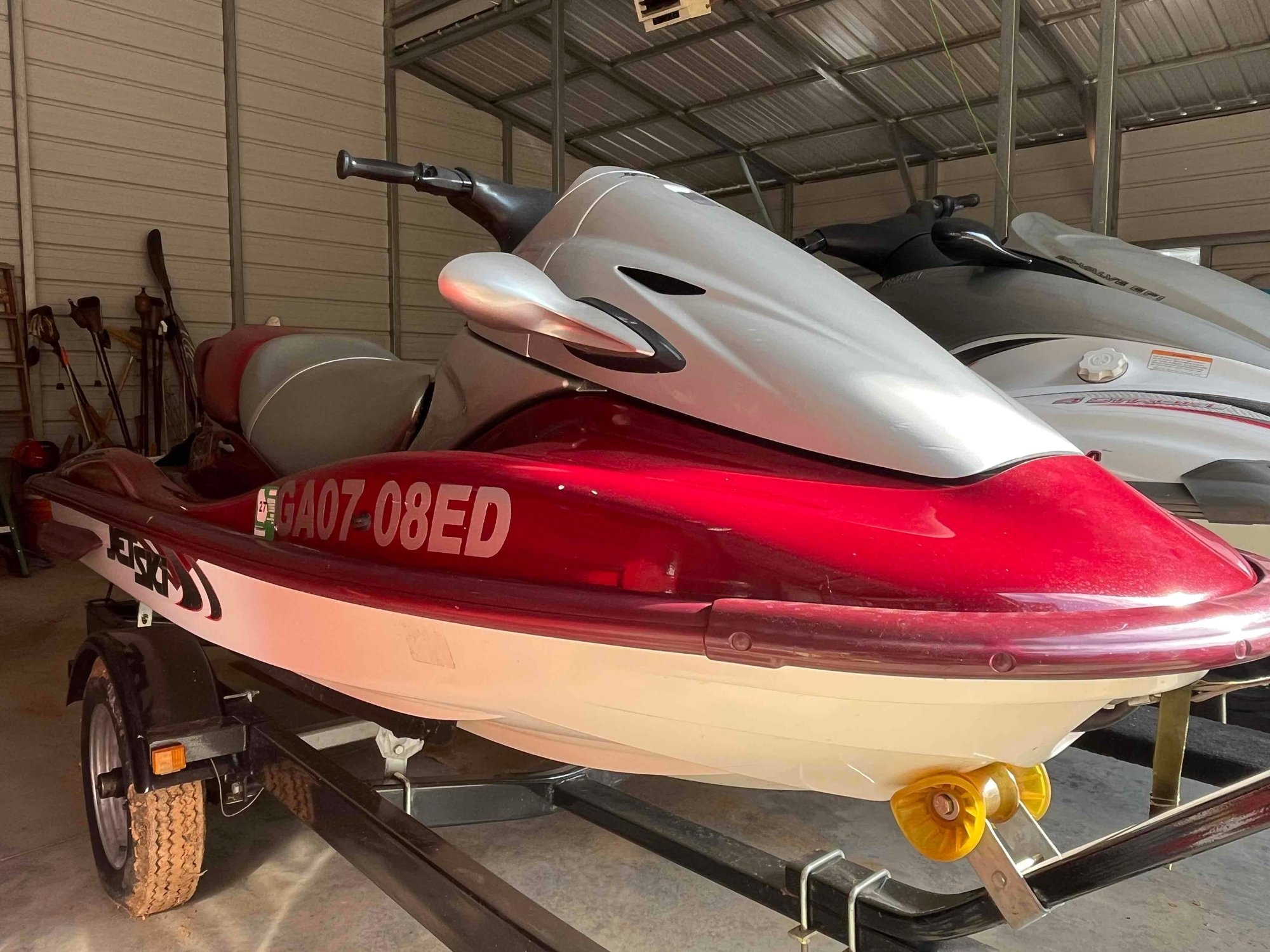 (2) Jet Skis and Trailer (A54865)