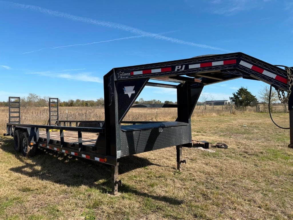 2018 PJ 24ft Gooseneck Flatbed Trailer (A59213)