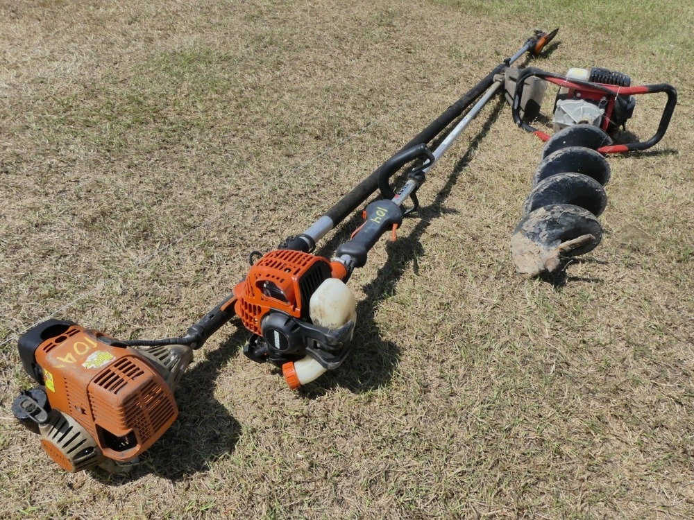 Echo Weedeater, Stihl Pole Saw & Predator Gas Auger (A50123)