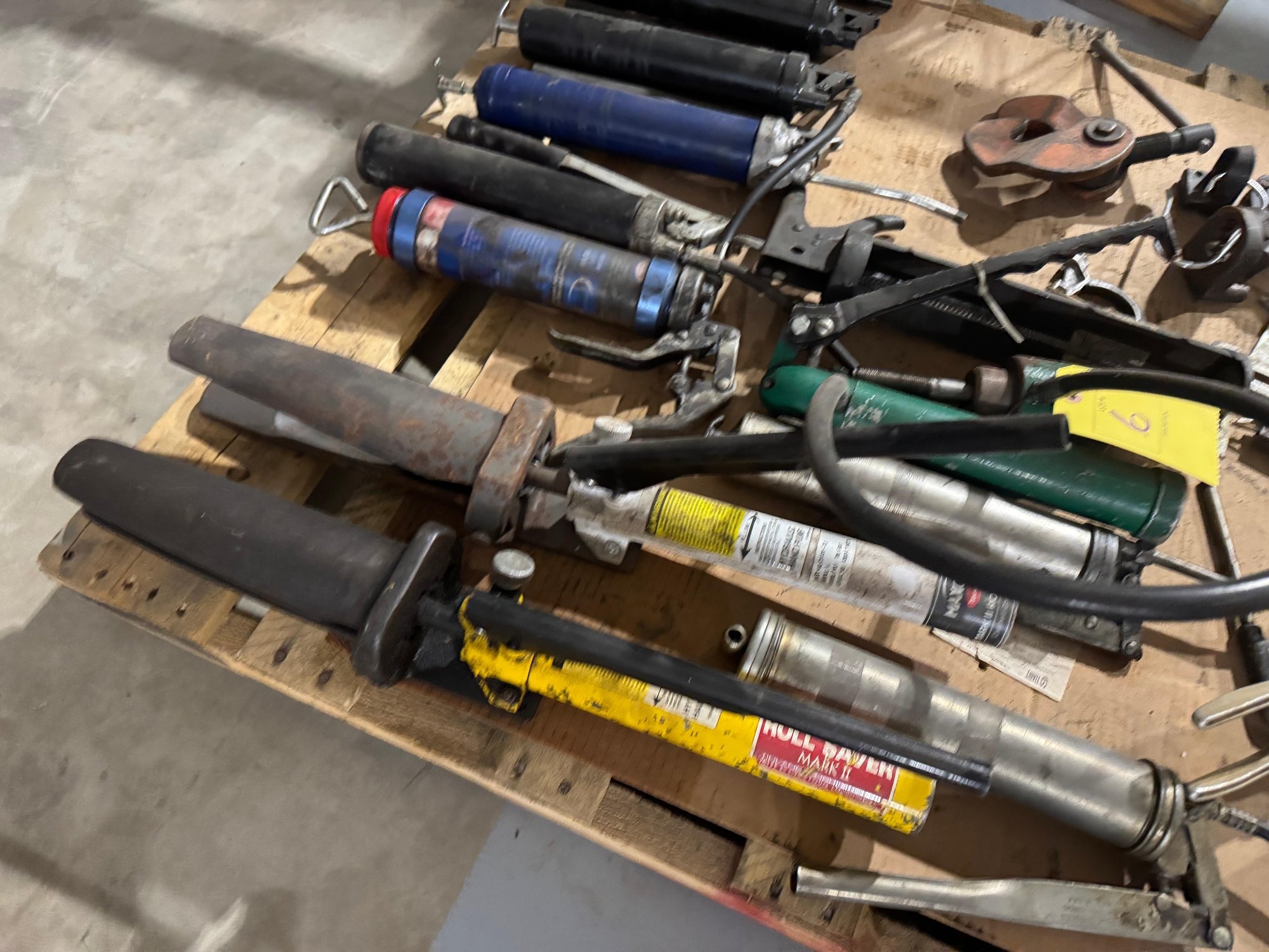 Lot 6 Grease Guns and Misc Tools (A59213)