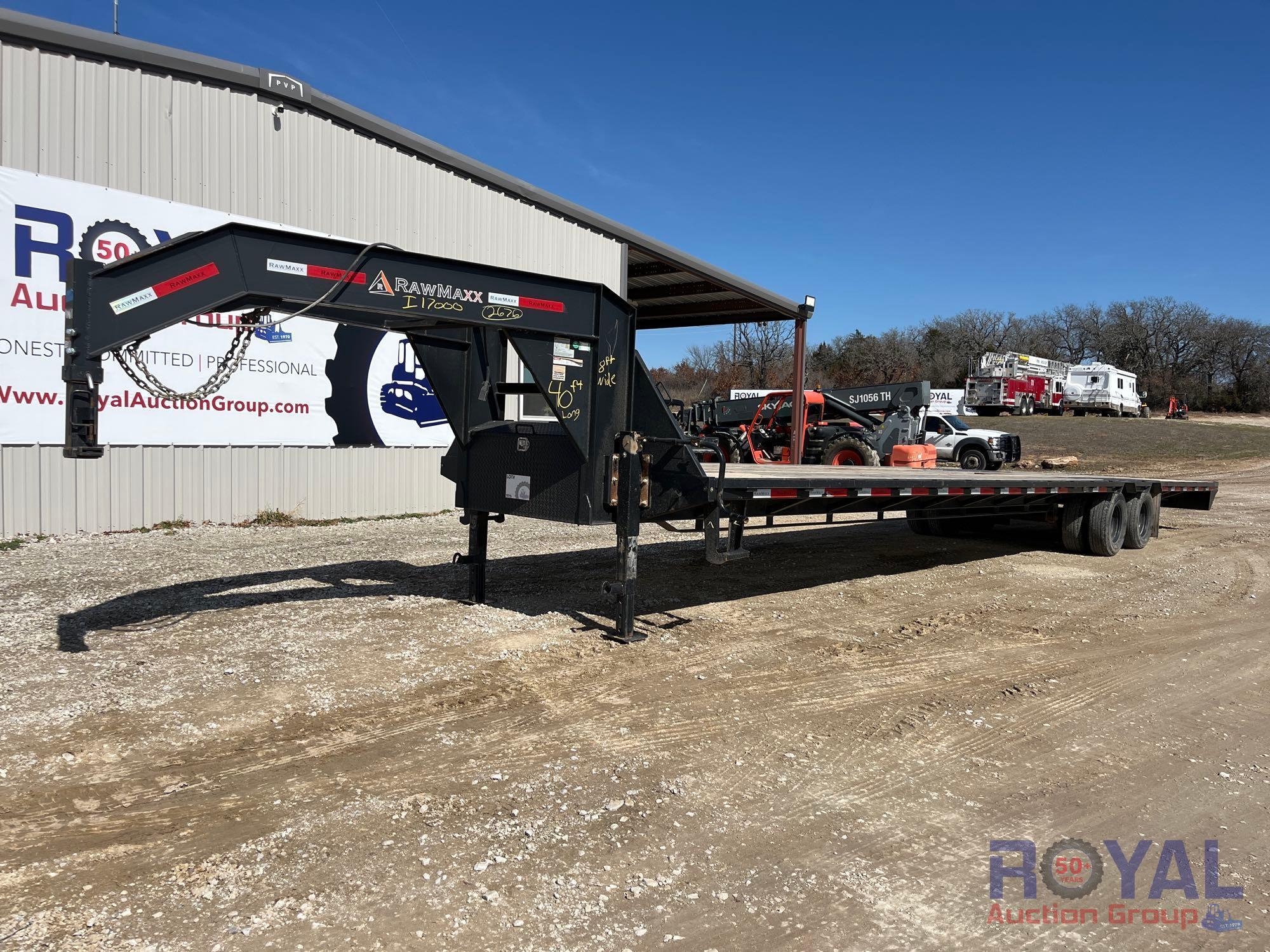 2020 Rawmaxx XCH-40-210K 40ft 20,000lb T/A Gooseneck Trailer (A45336)