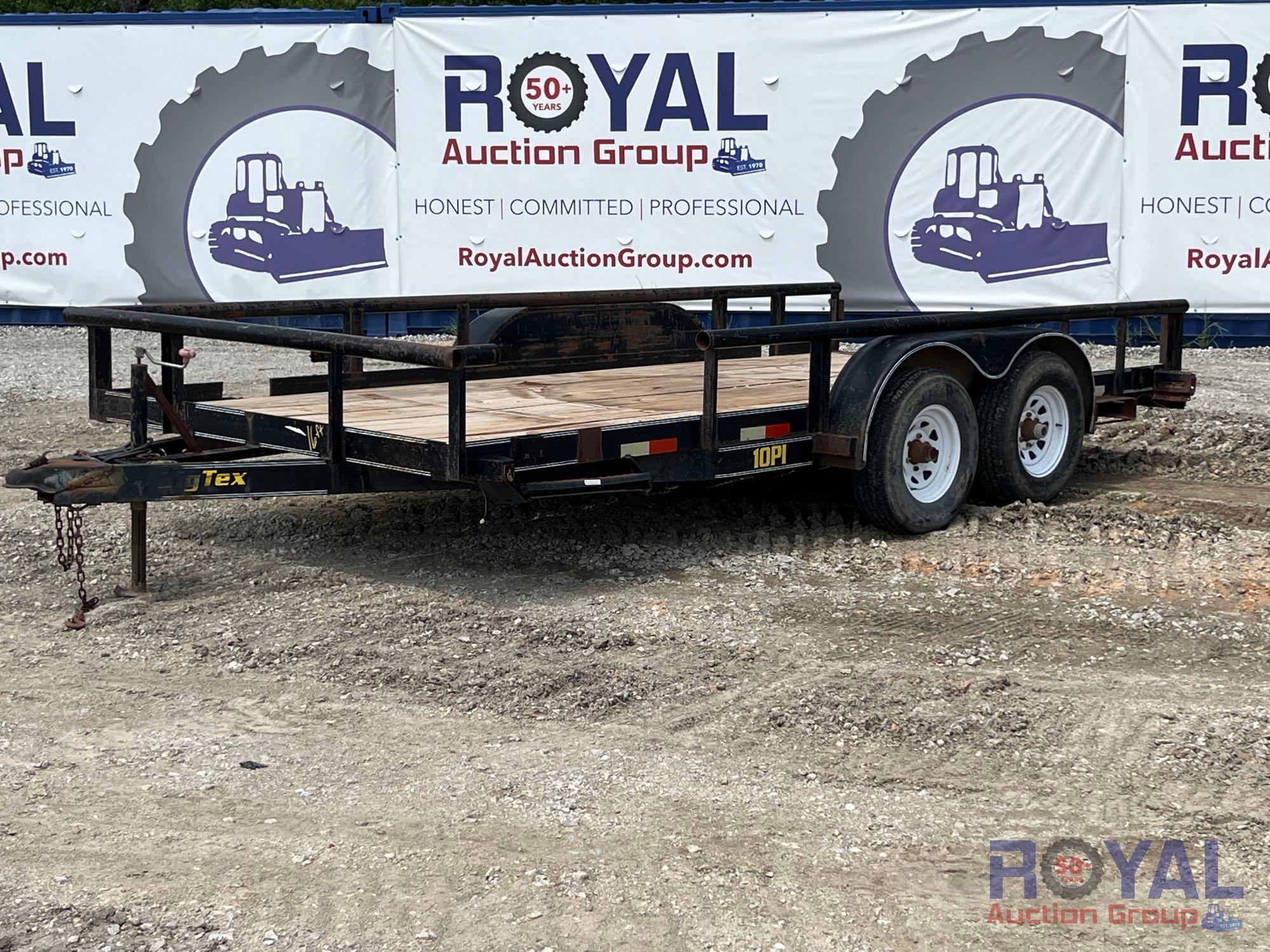 2005 Big Tex 10PI 16ft. T/A Pipe Top Utility Trailer (A49461)