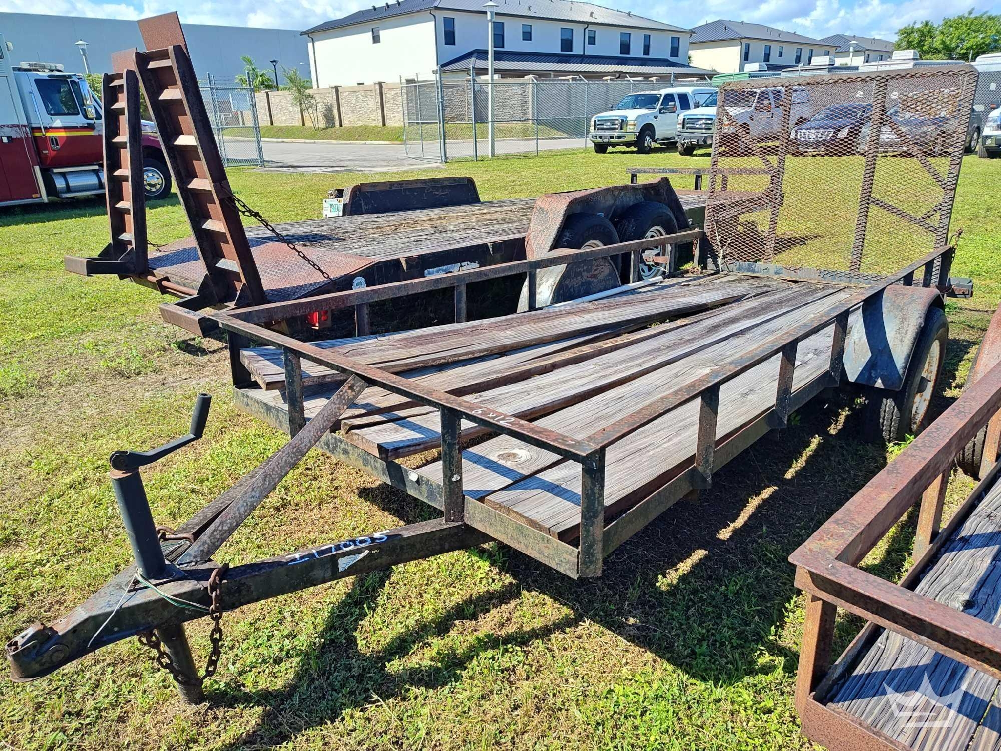 1998 6X12 Utility Trailer (A56859)