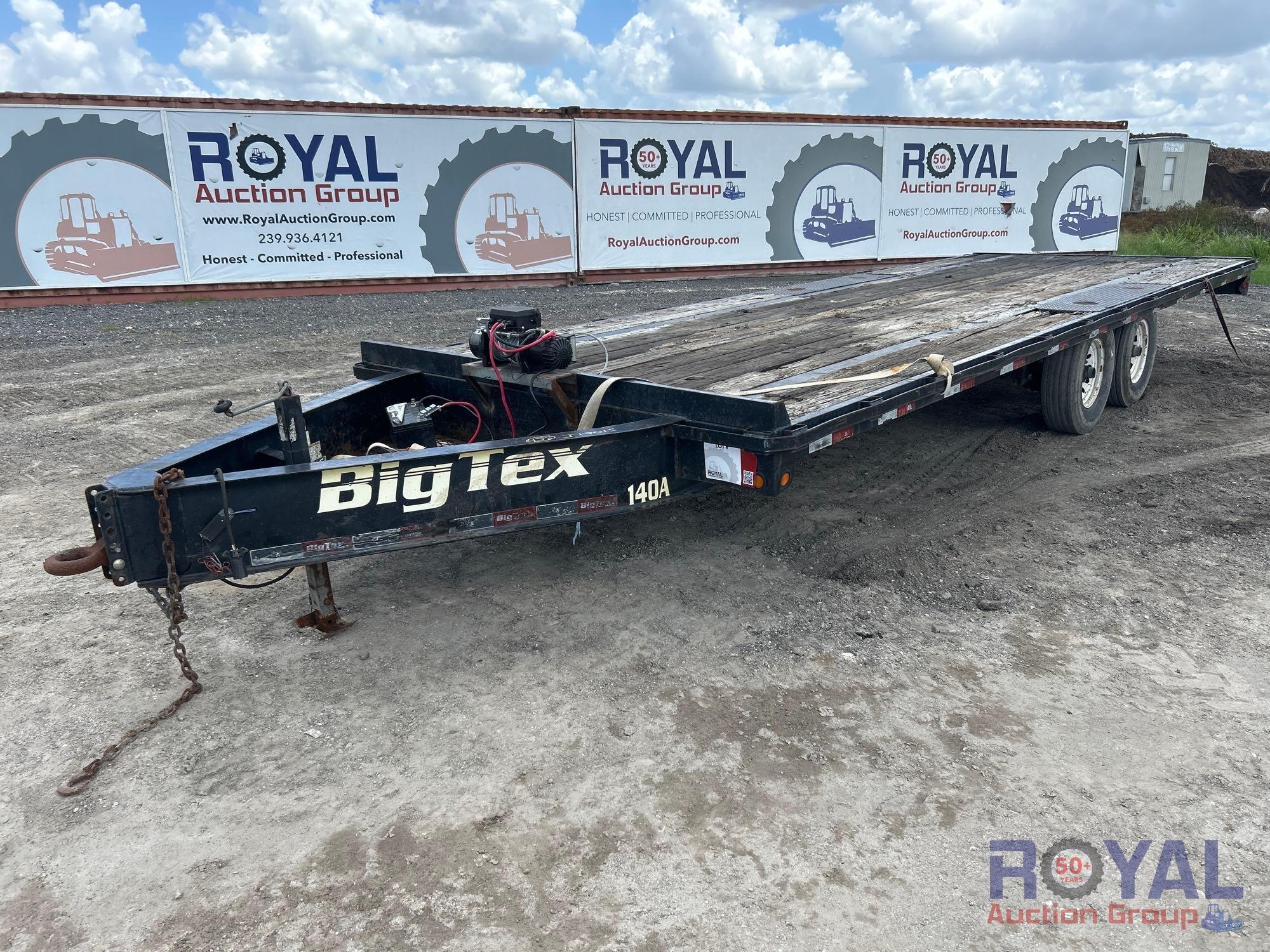 2016 Big Tex 24ft. T/A Flatbed Trailer (A50322)