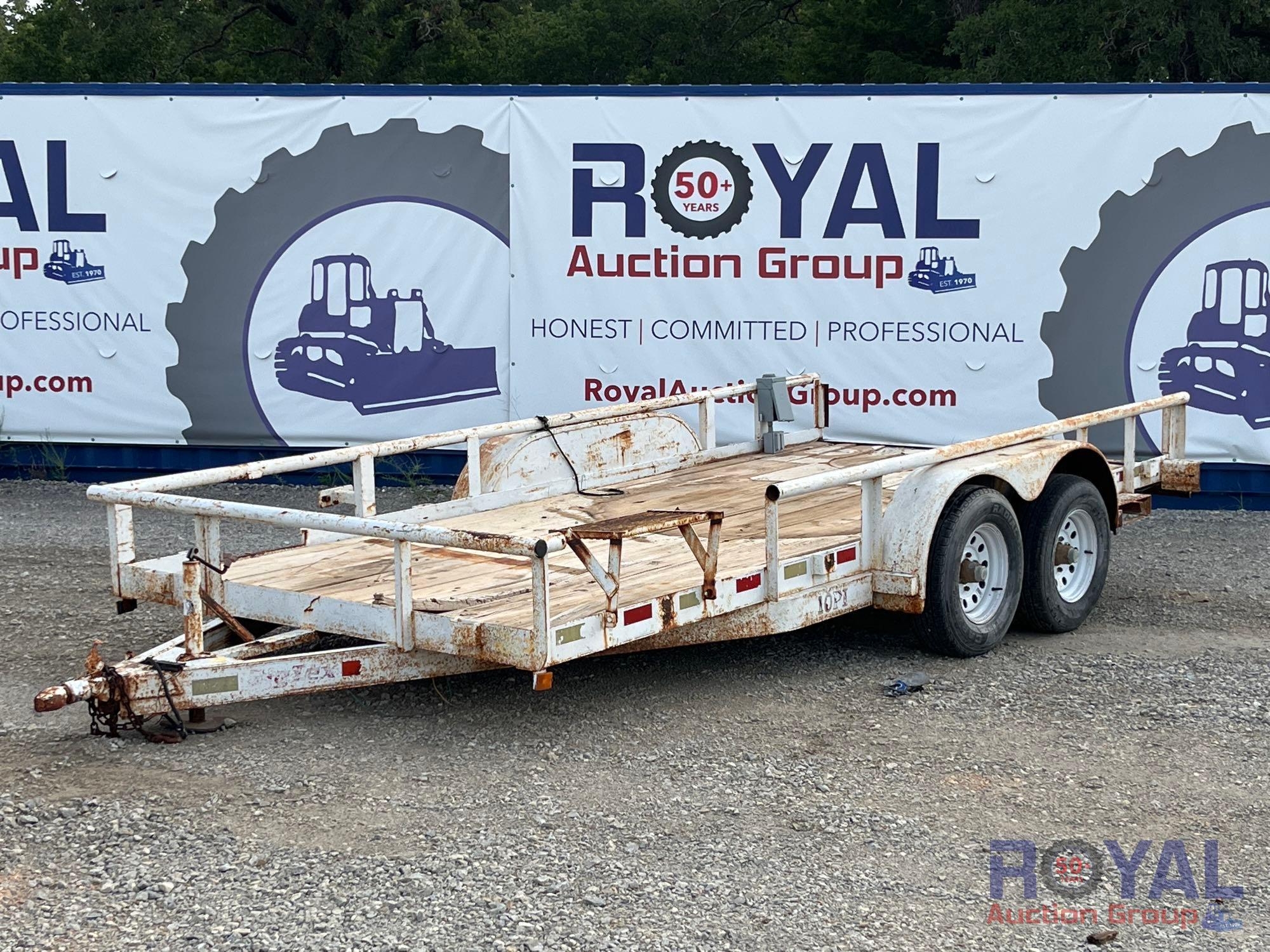 2001 Big Tex 10PI 16ft. T/A Pipe Top Utility Trailer (A49461)