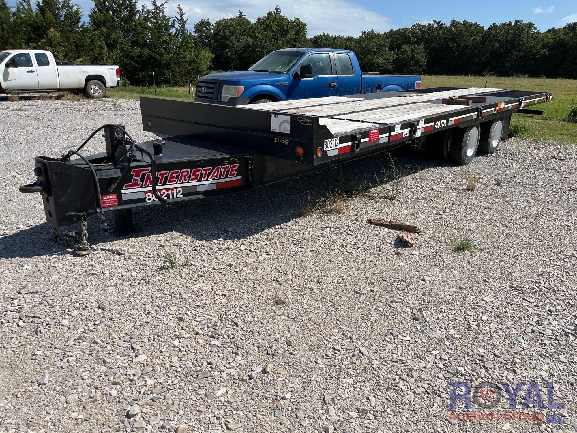 2021 Interstate Tiltbed 40TDL 24 Ton T/A Flatbed Trailer (A49461)