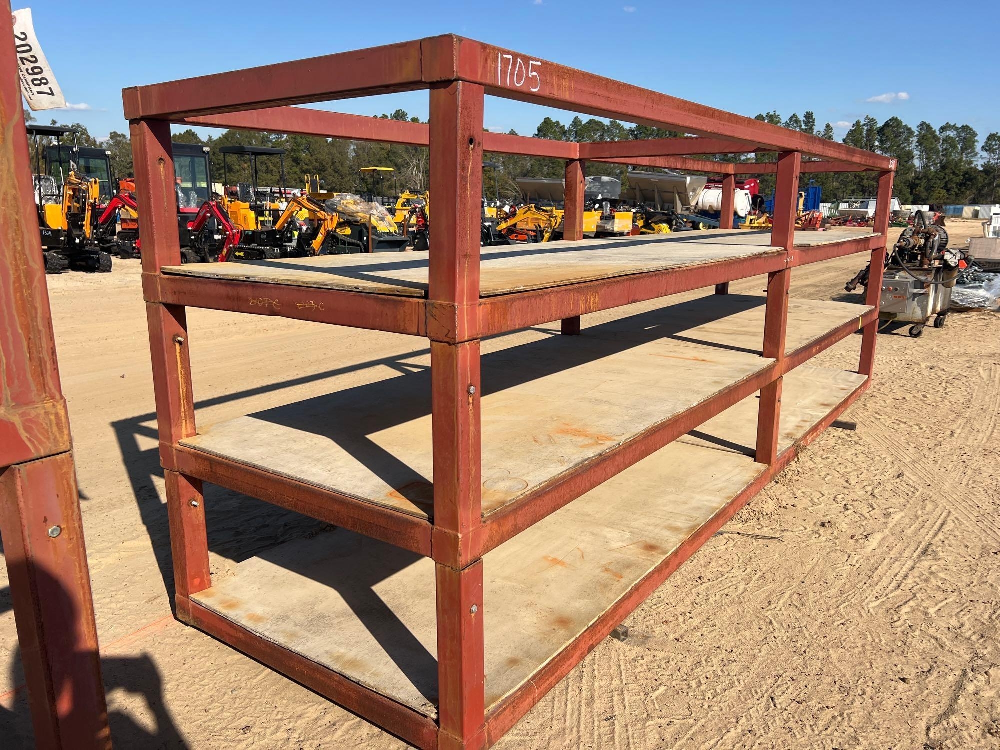15' L X 3 1/2' W X 5' H HEAVY DUTY STORAGE RACK (A57192)