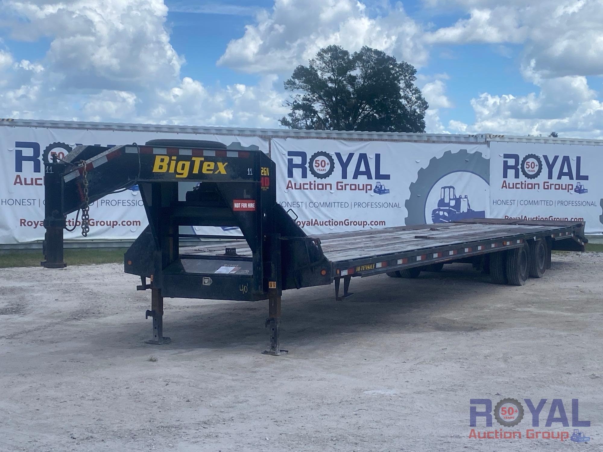 2021 Big Tex 22GN-35BK+5MR 40ft T/A Gooseneck Equipment Trailer (A51691)