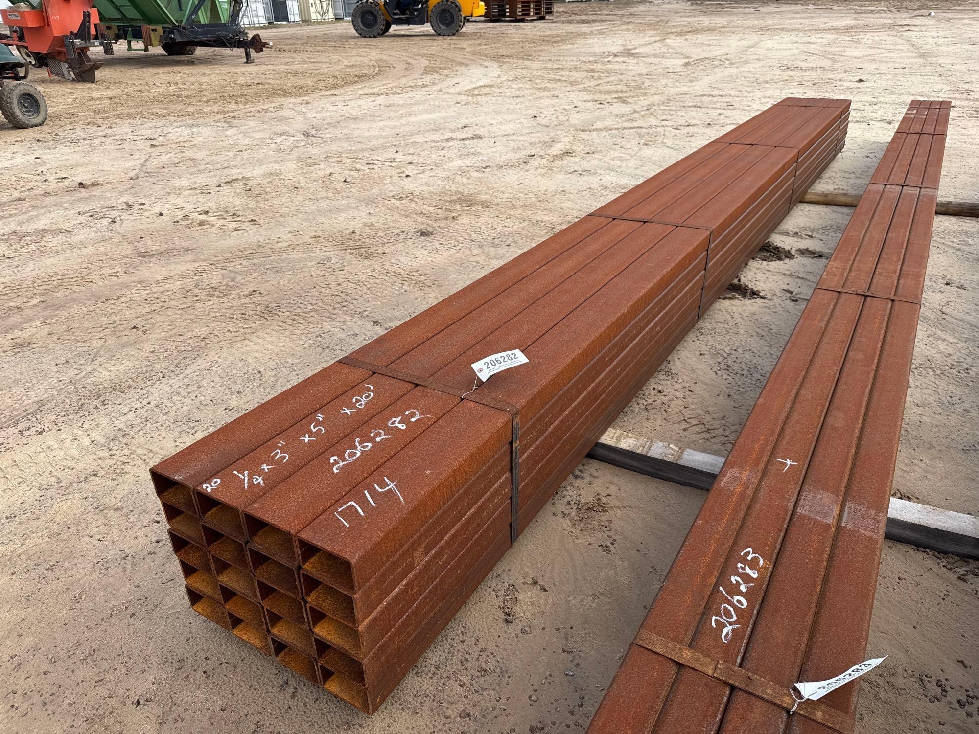 (APPROX. 20) 3" X 5" X 20' X 1/4" THICK TUBING (A58375)