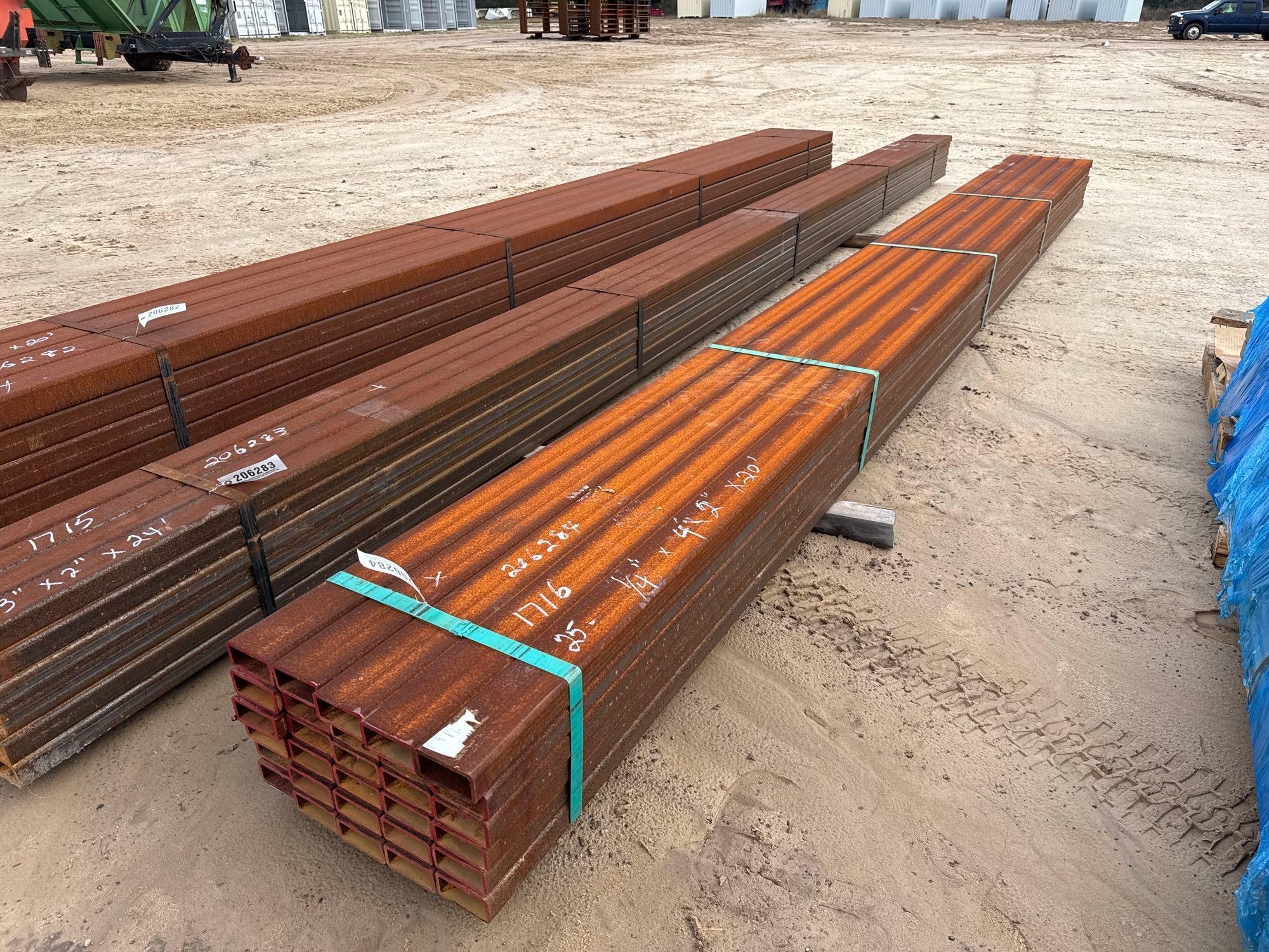 (APPROX. 30) 2" X 4" X 20' X 1/4" THICK TUBING (A58375)